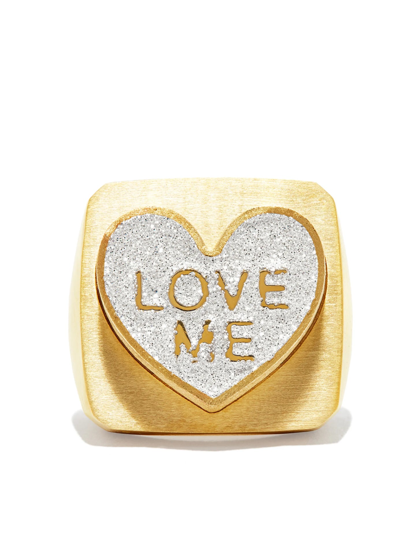 14kt yellow gold Love Me cocktail ring