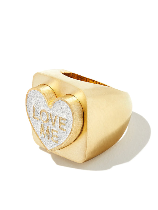 14kt yellow gold Love Me cocktail ring