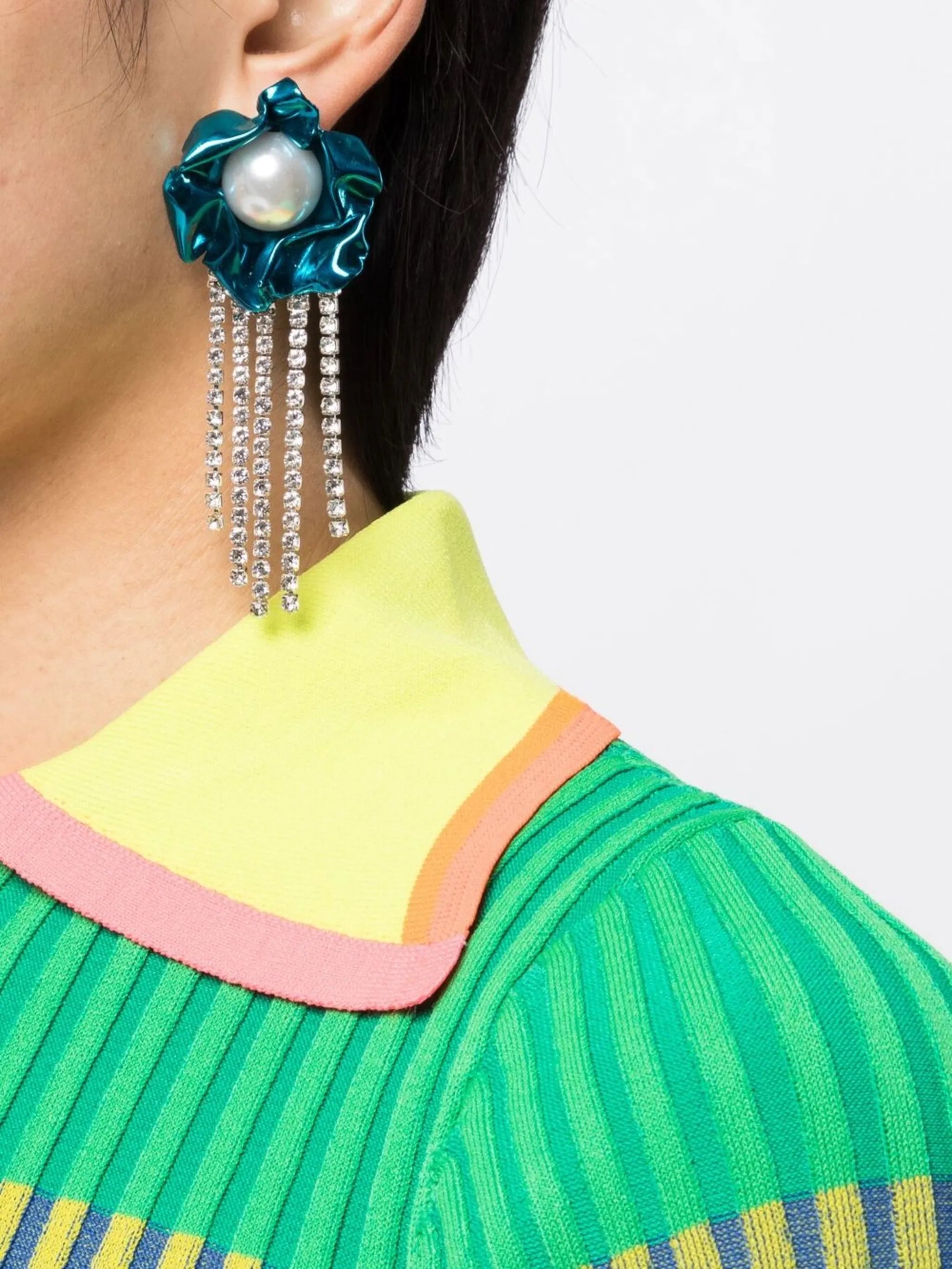 Poppy pearl drop earrings