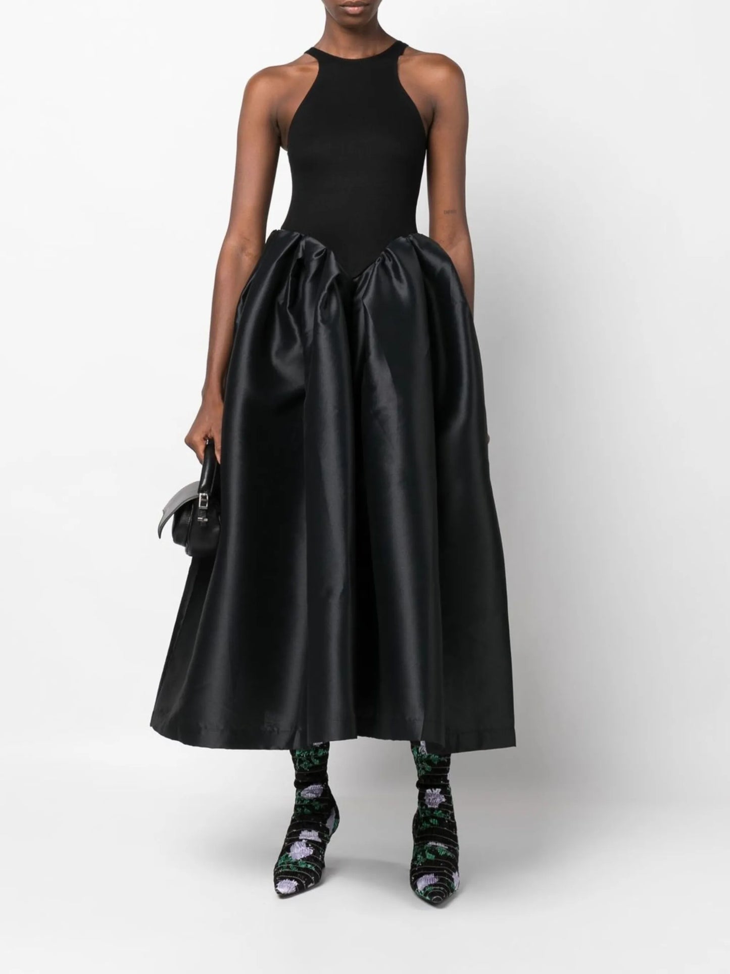 sleeveless midi dress