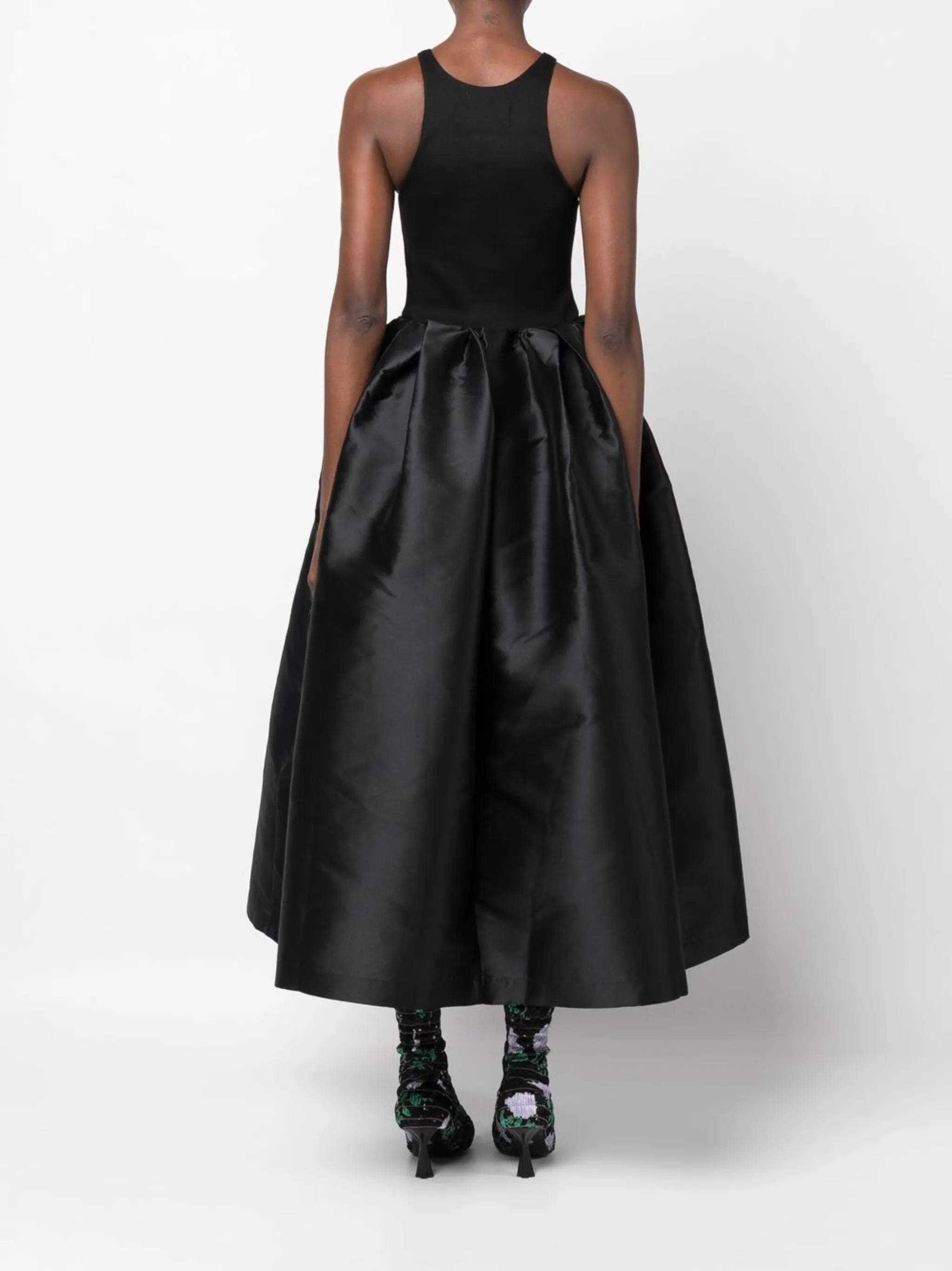 sleeveless midi dress