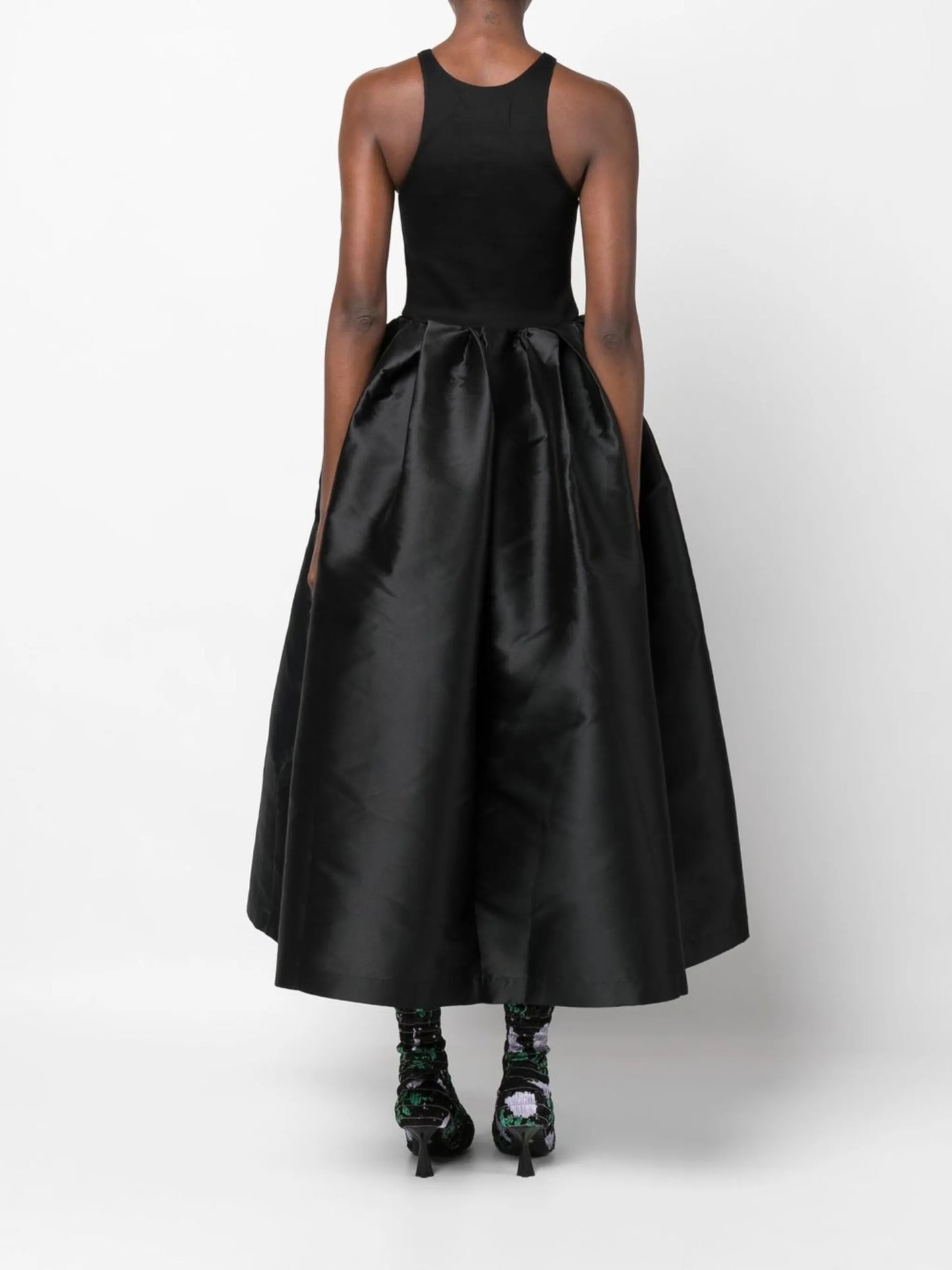 sleeveless midi dress
