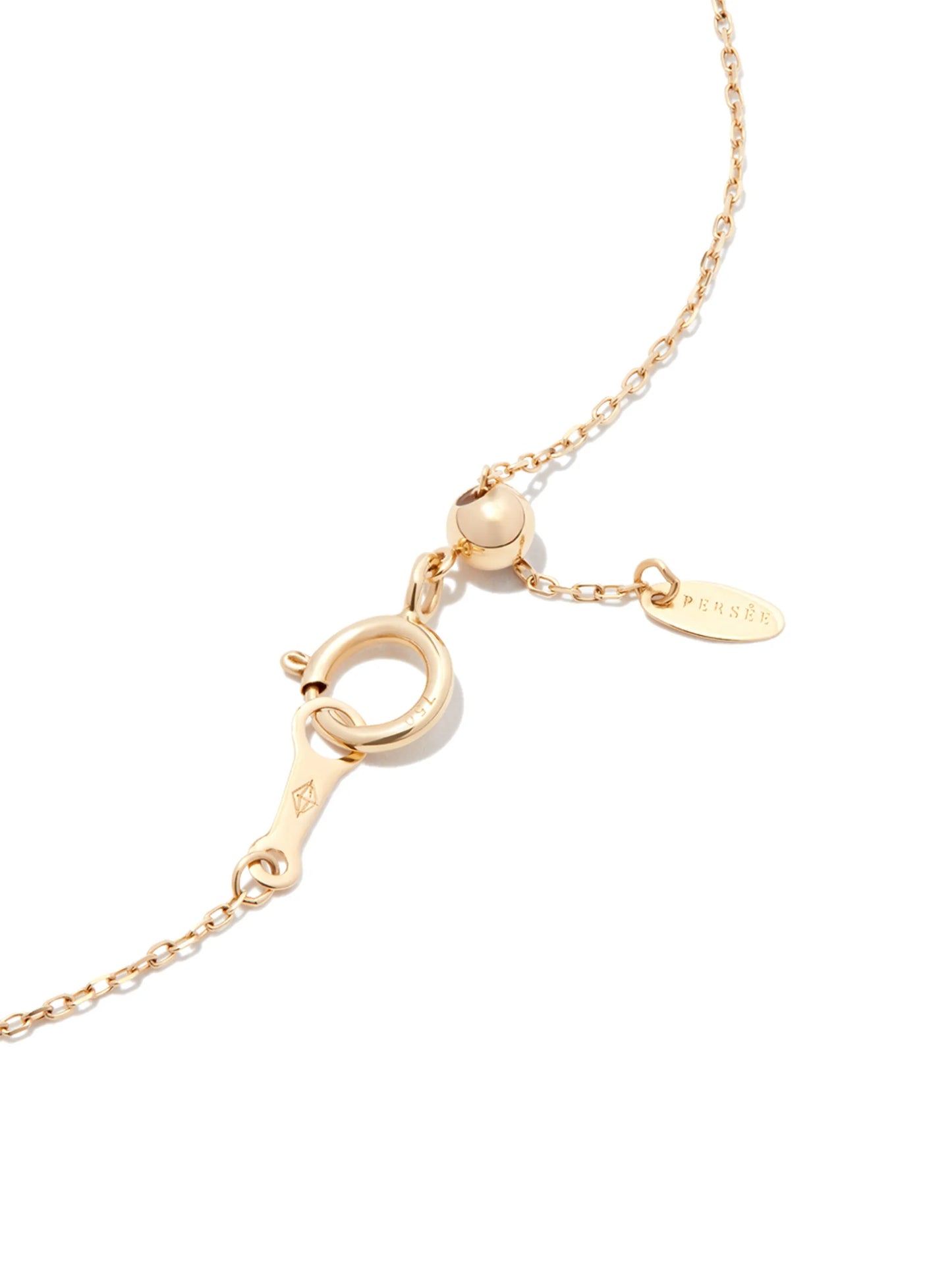 18kt yellow gold pear topaz necklace