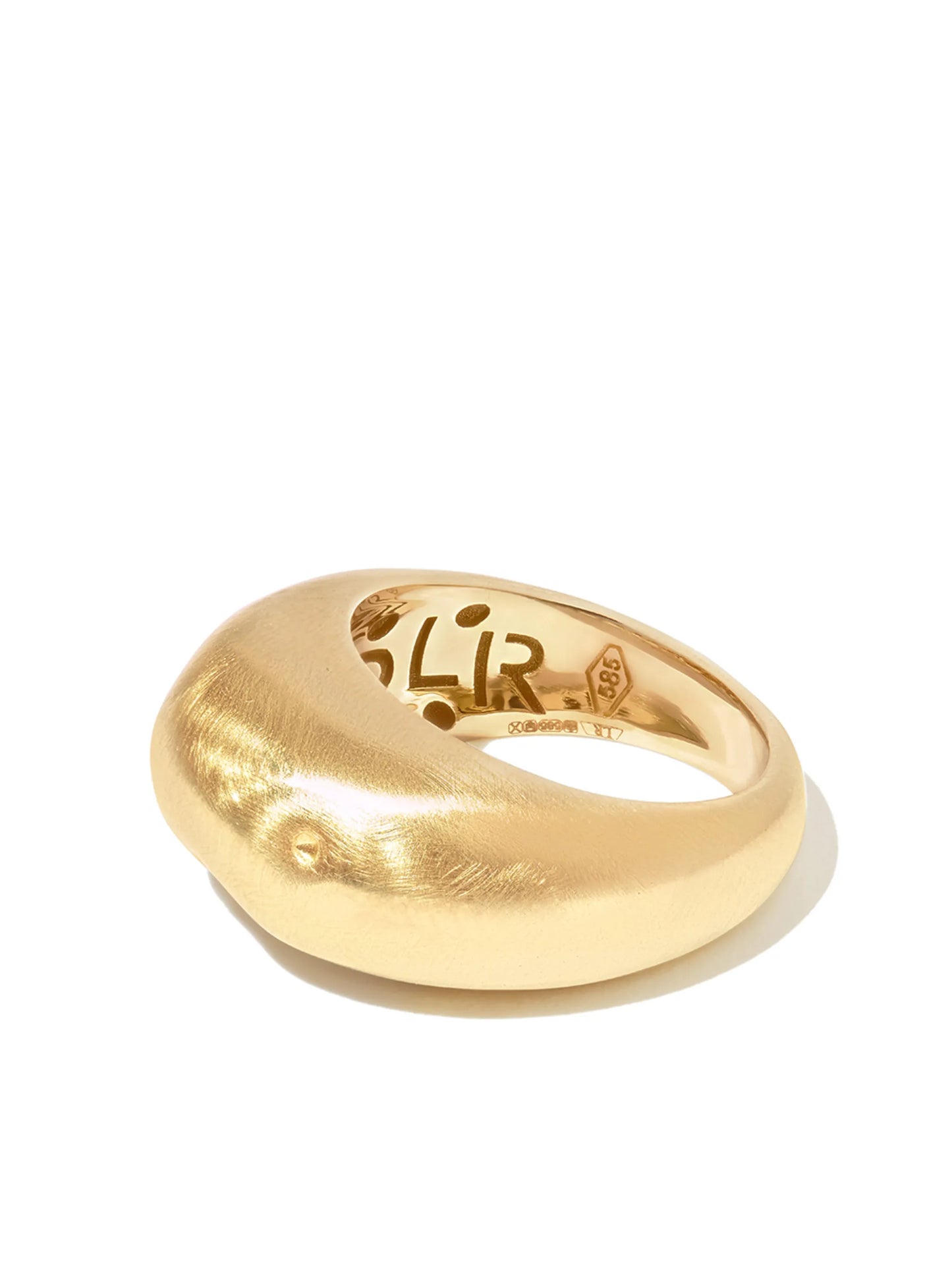 14kt yellow gold Dome ring
