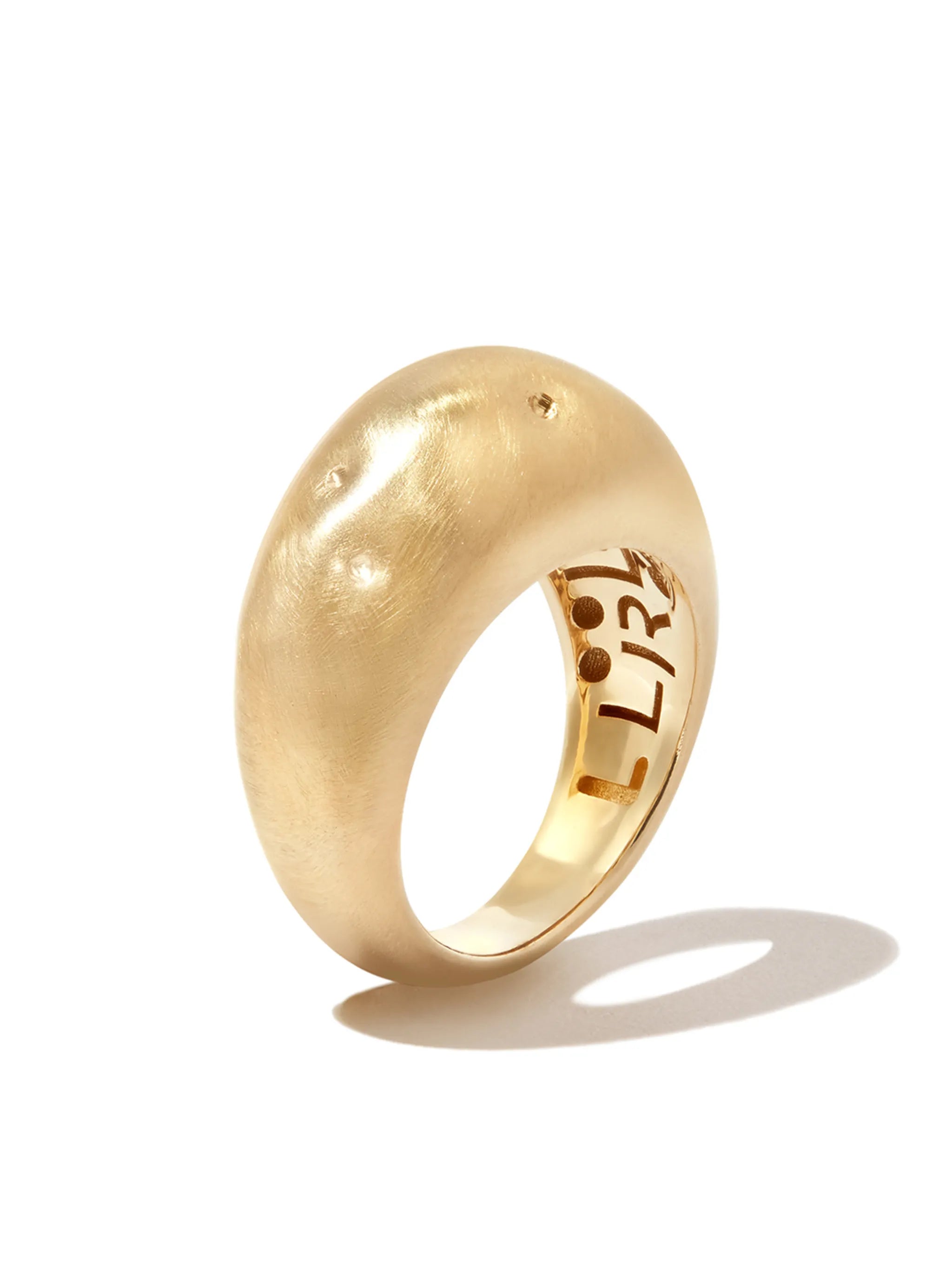 14kt yellow gold Dome ring