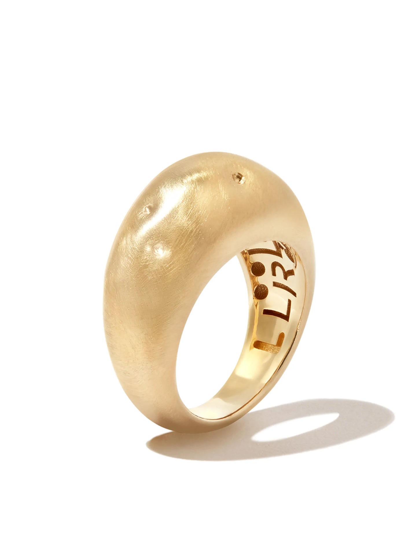 14kt yellow gold Dome ring