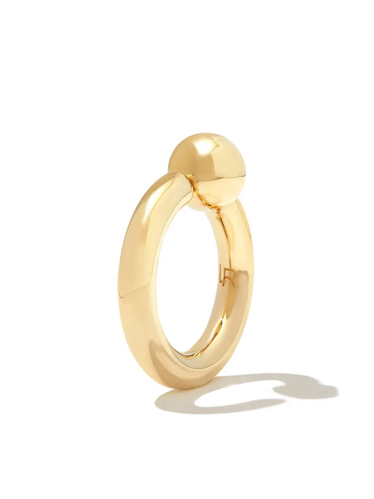 14kt yellow gold 1 ball ring