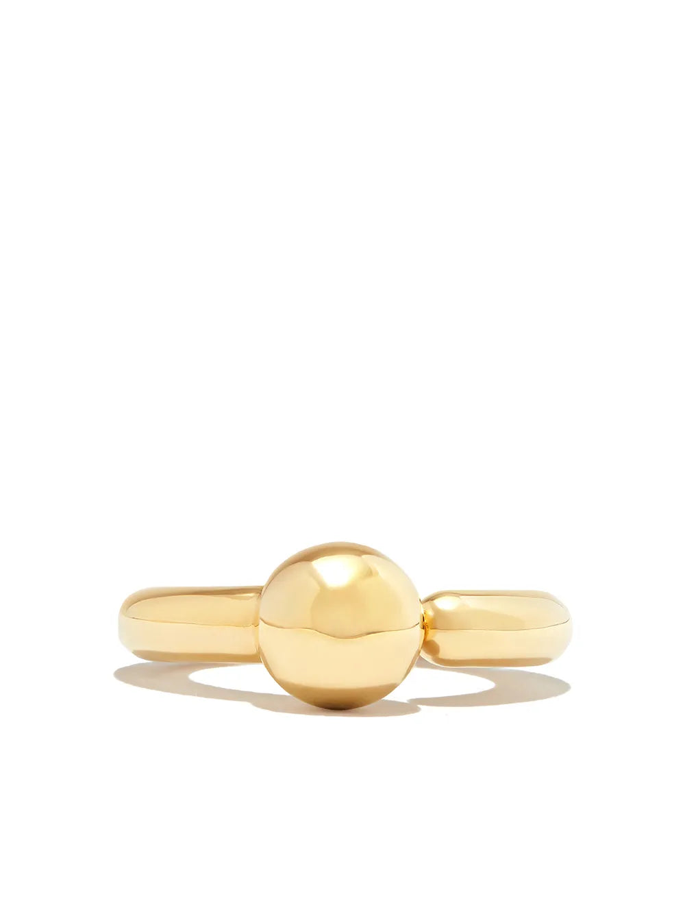 14kt yellow gold 1 ball ring