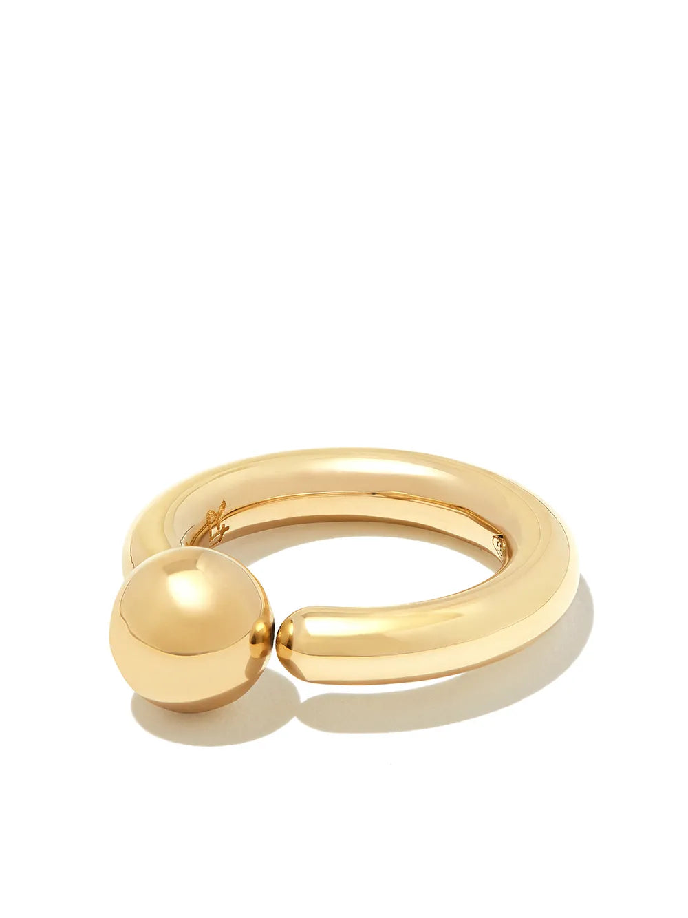 14kt yellow gold 1 ball ring