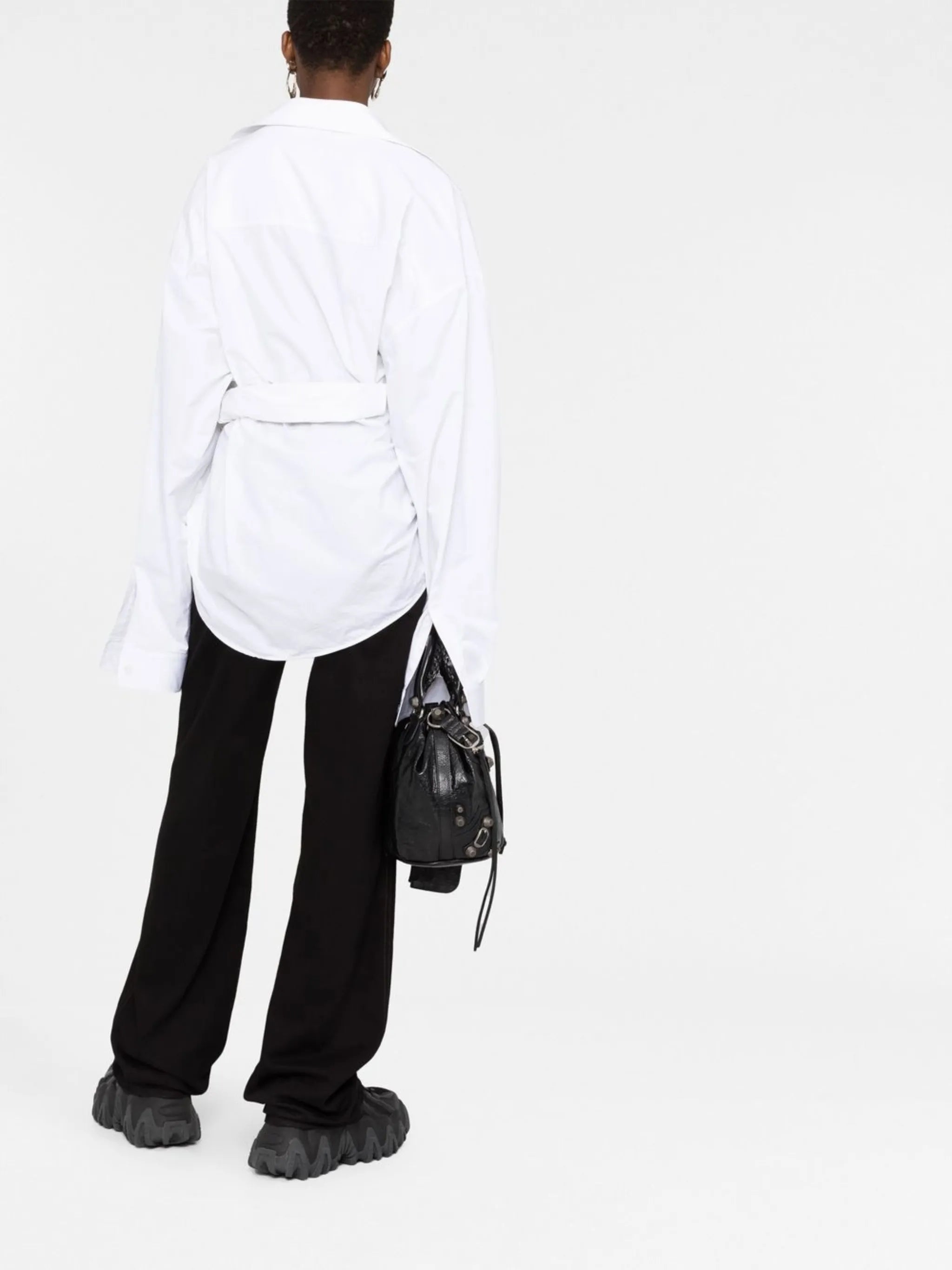oversized wrap shirt