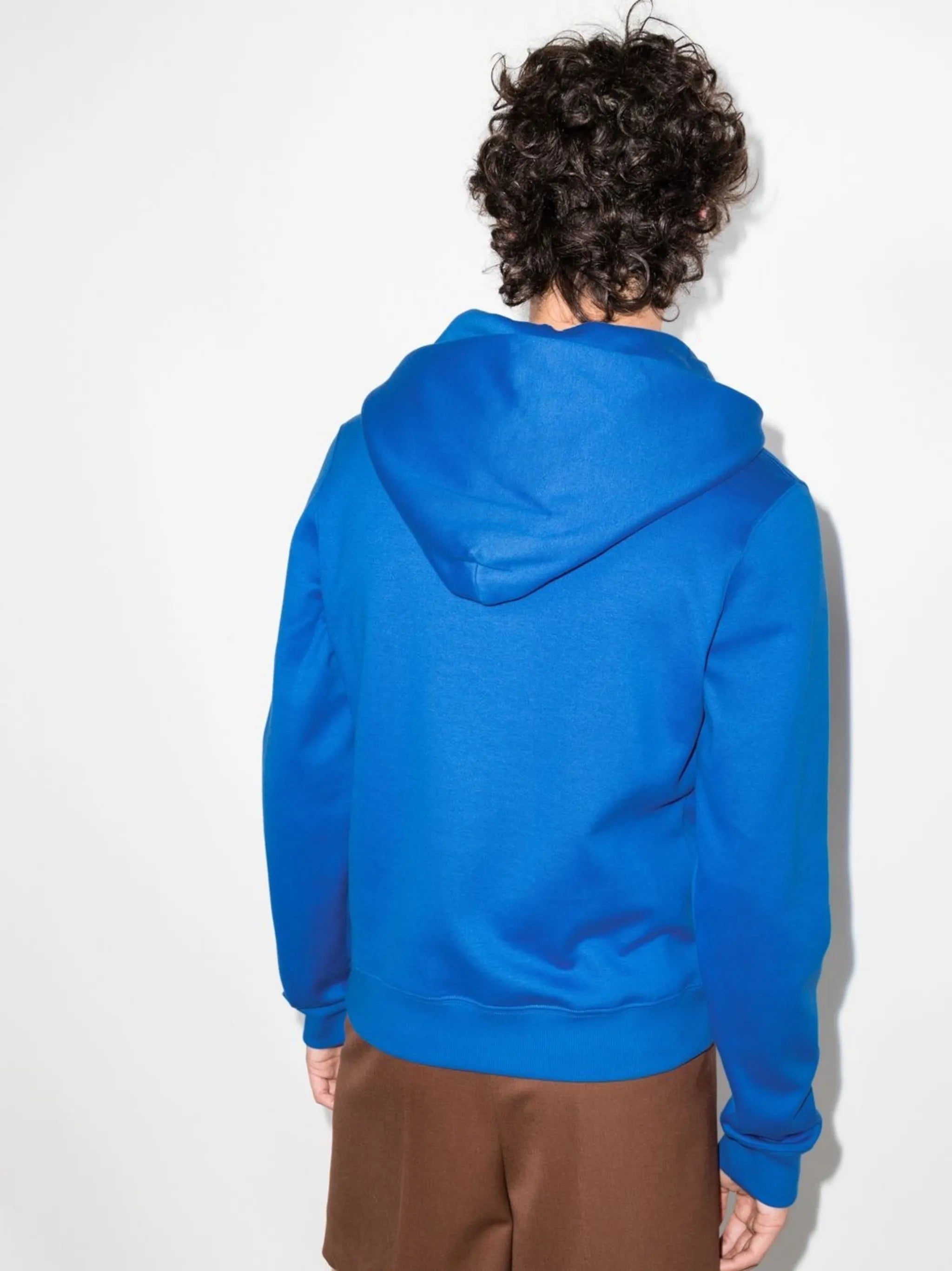 embroidered logo-patch hoodie