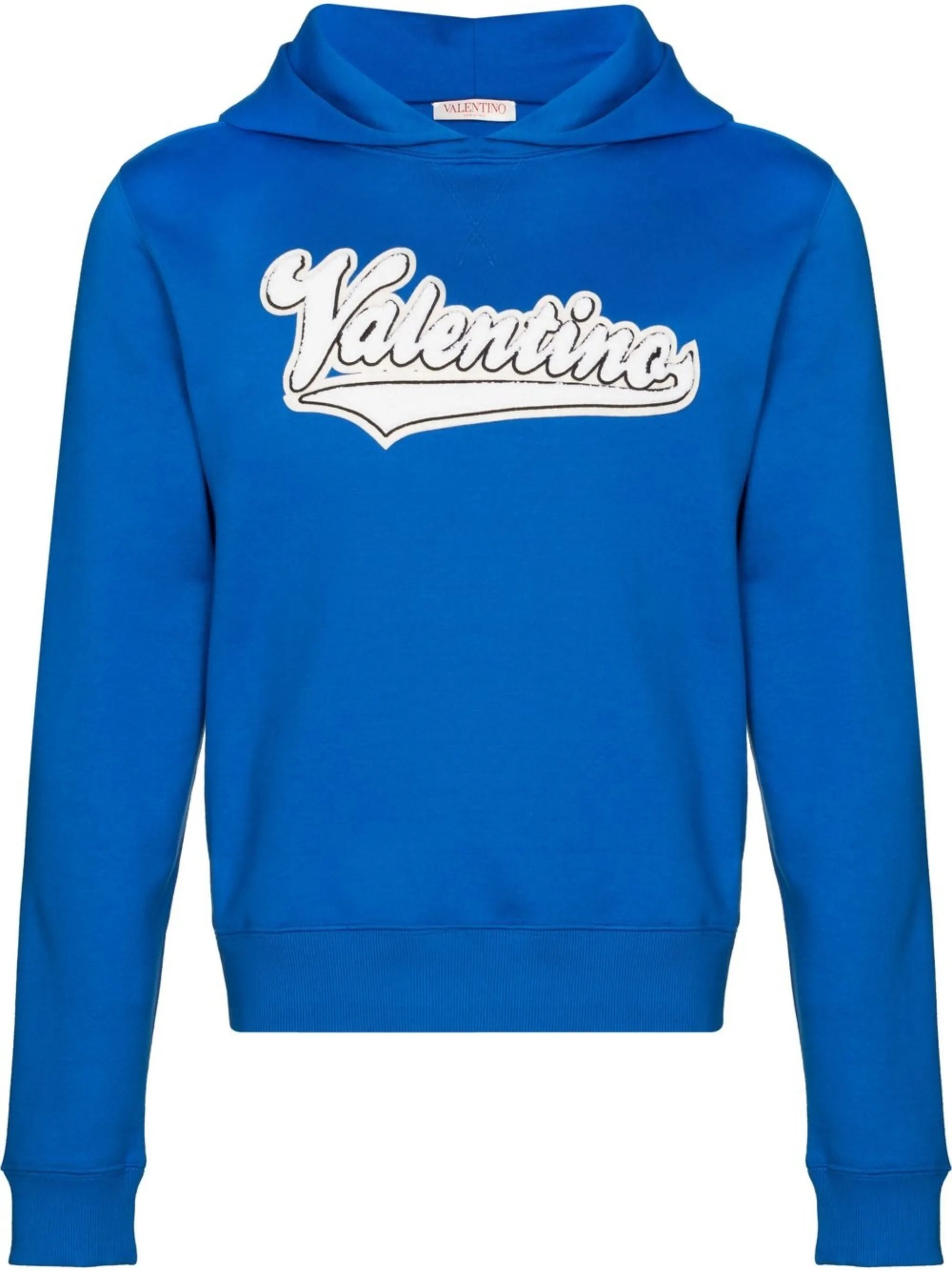 embroidered logo-patch hoodie