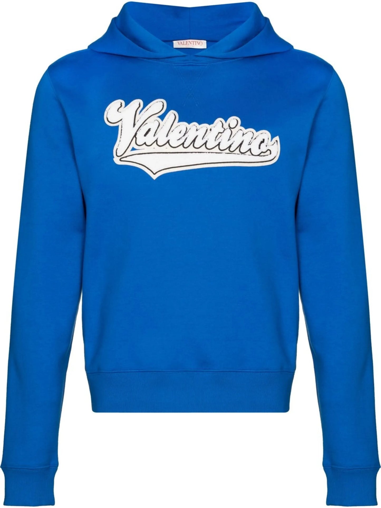 embroidered logo-patch hoodie