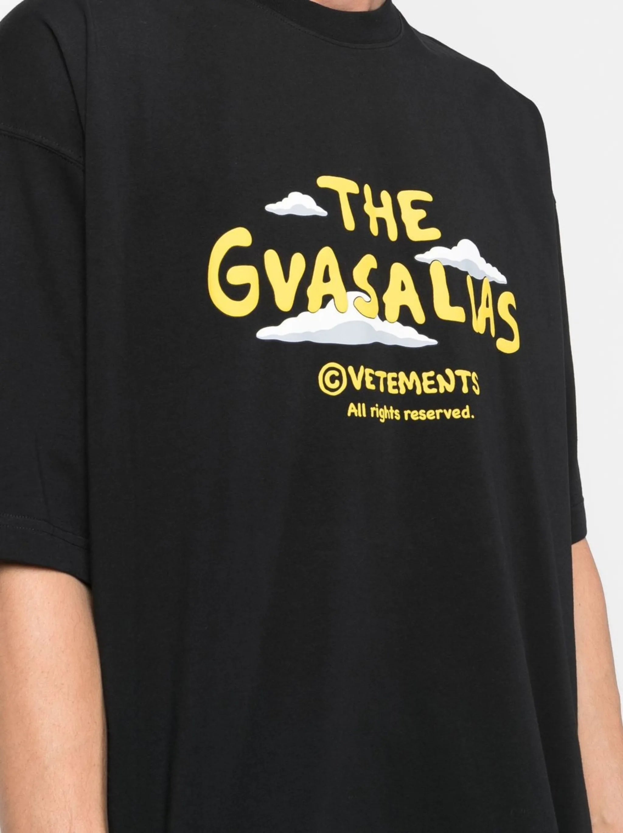 slogan-print T-shirt