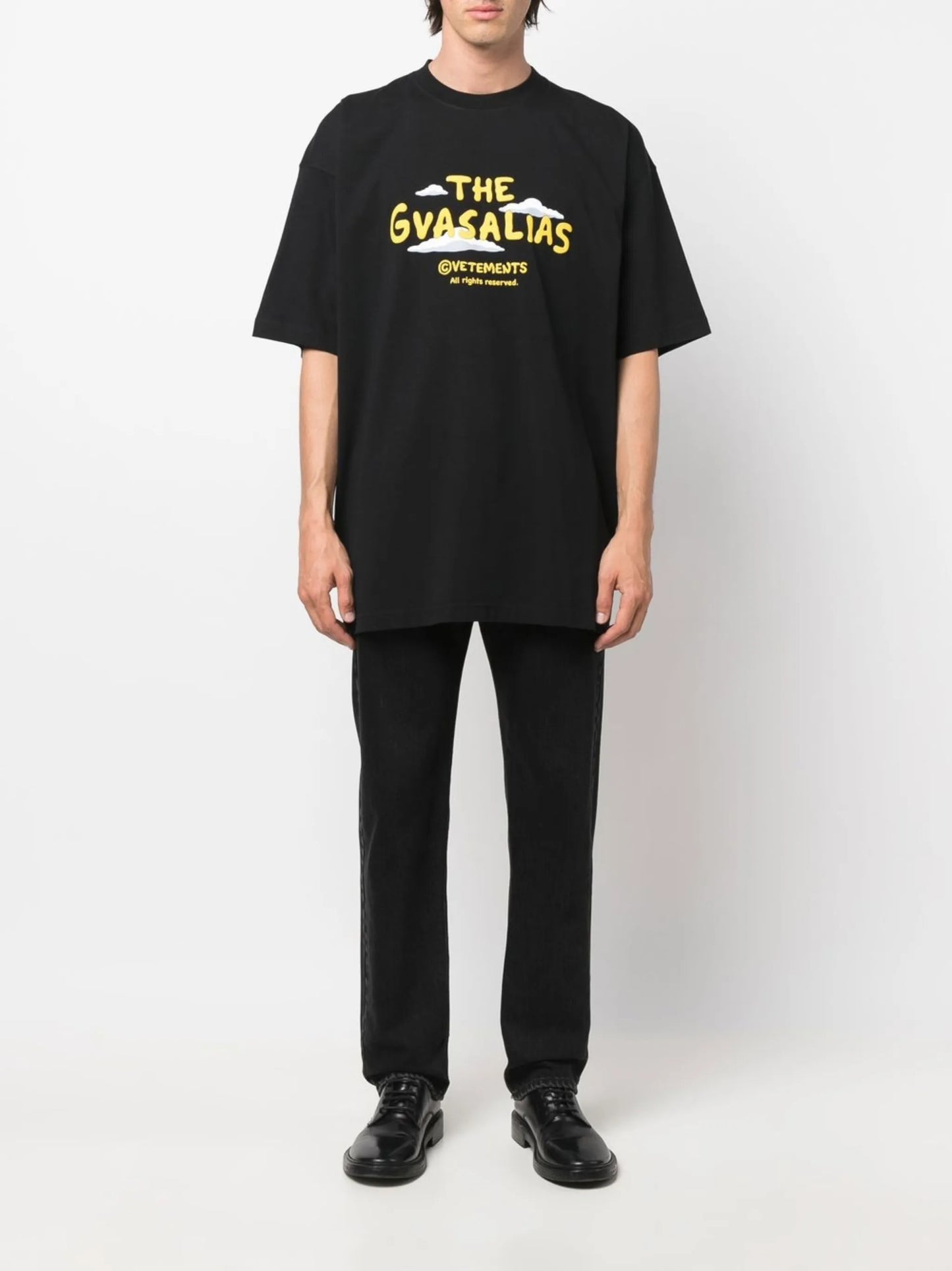 slogan-print T-shirt