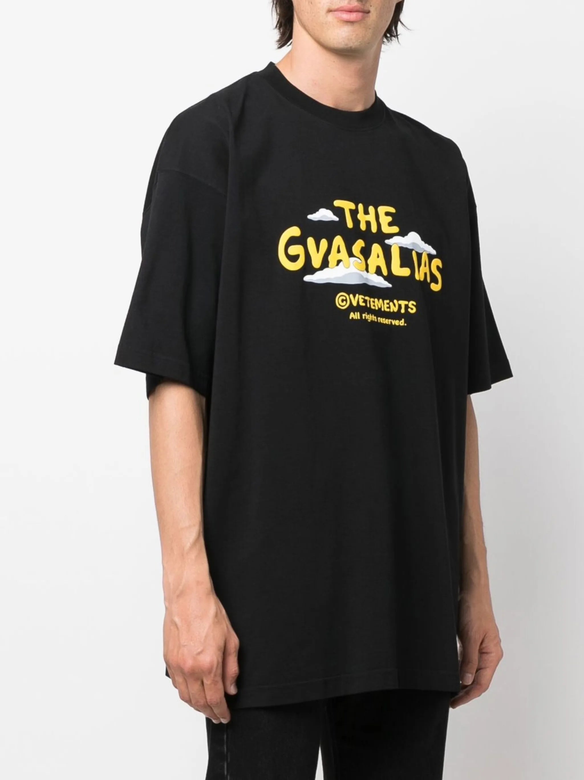 slogan-print T-shirt