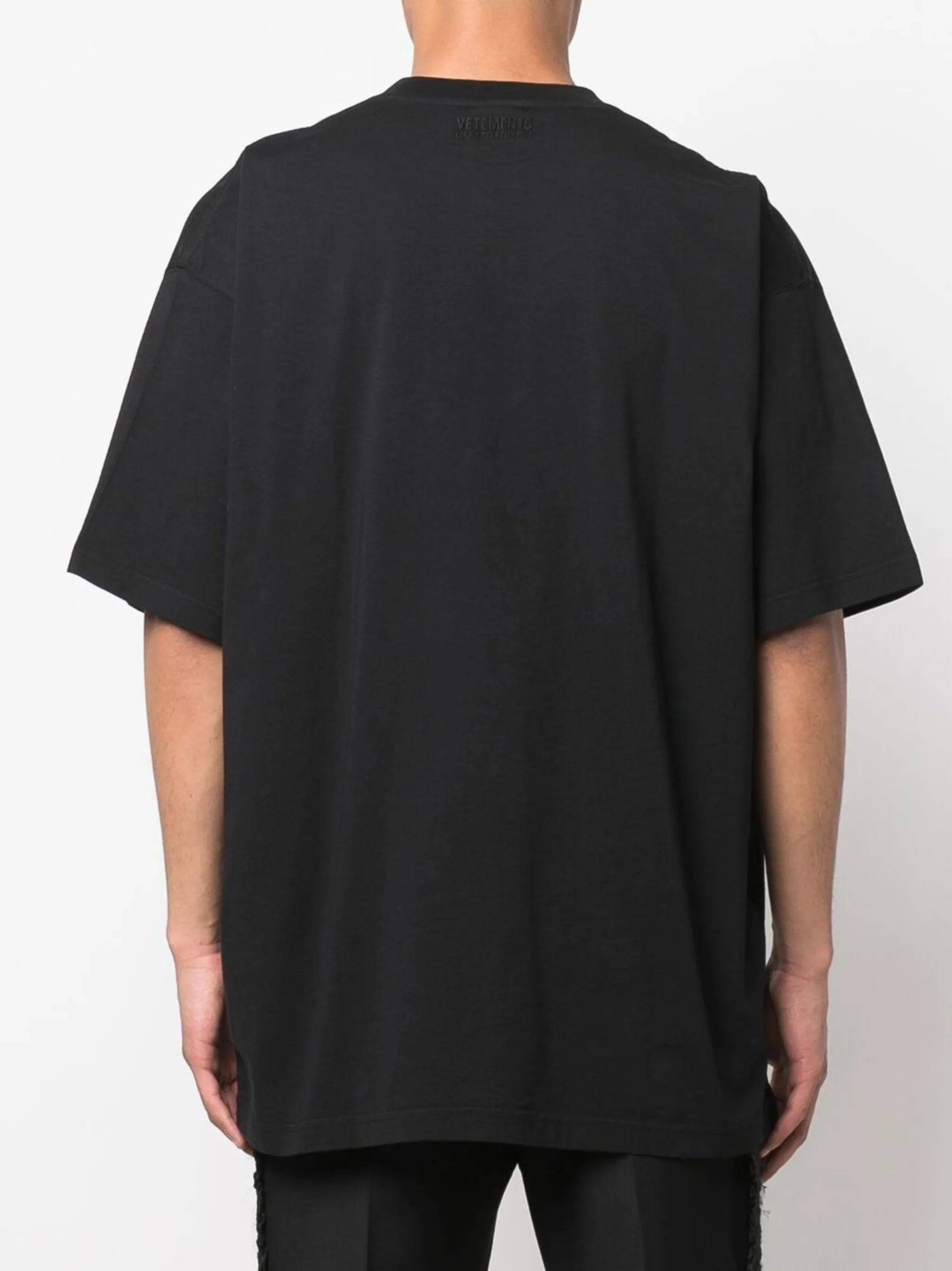 slogan-print T-shirt