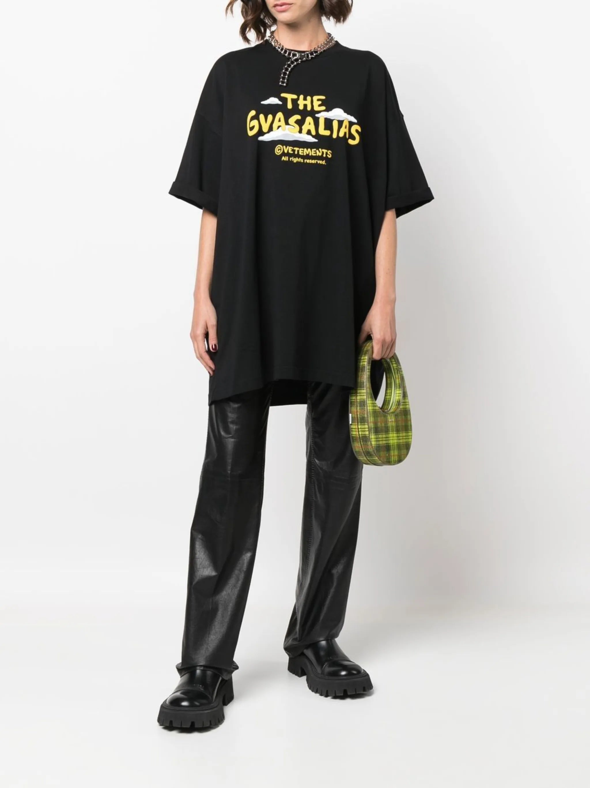slogan-print T-shirt