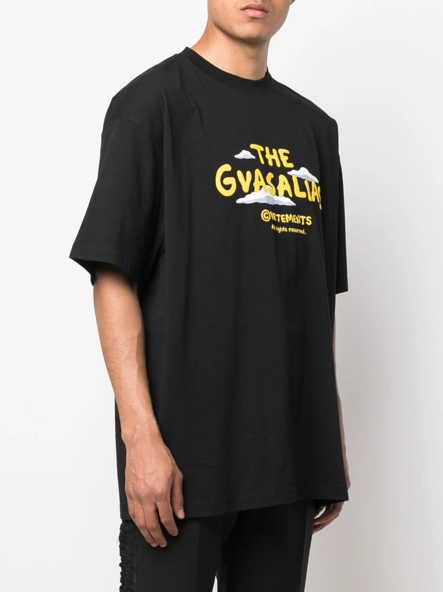 slogan-print T-shirt