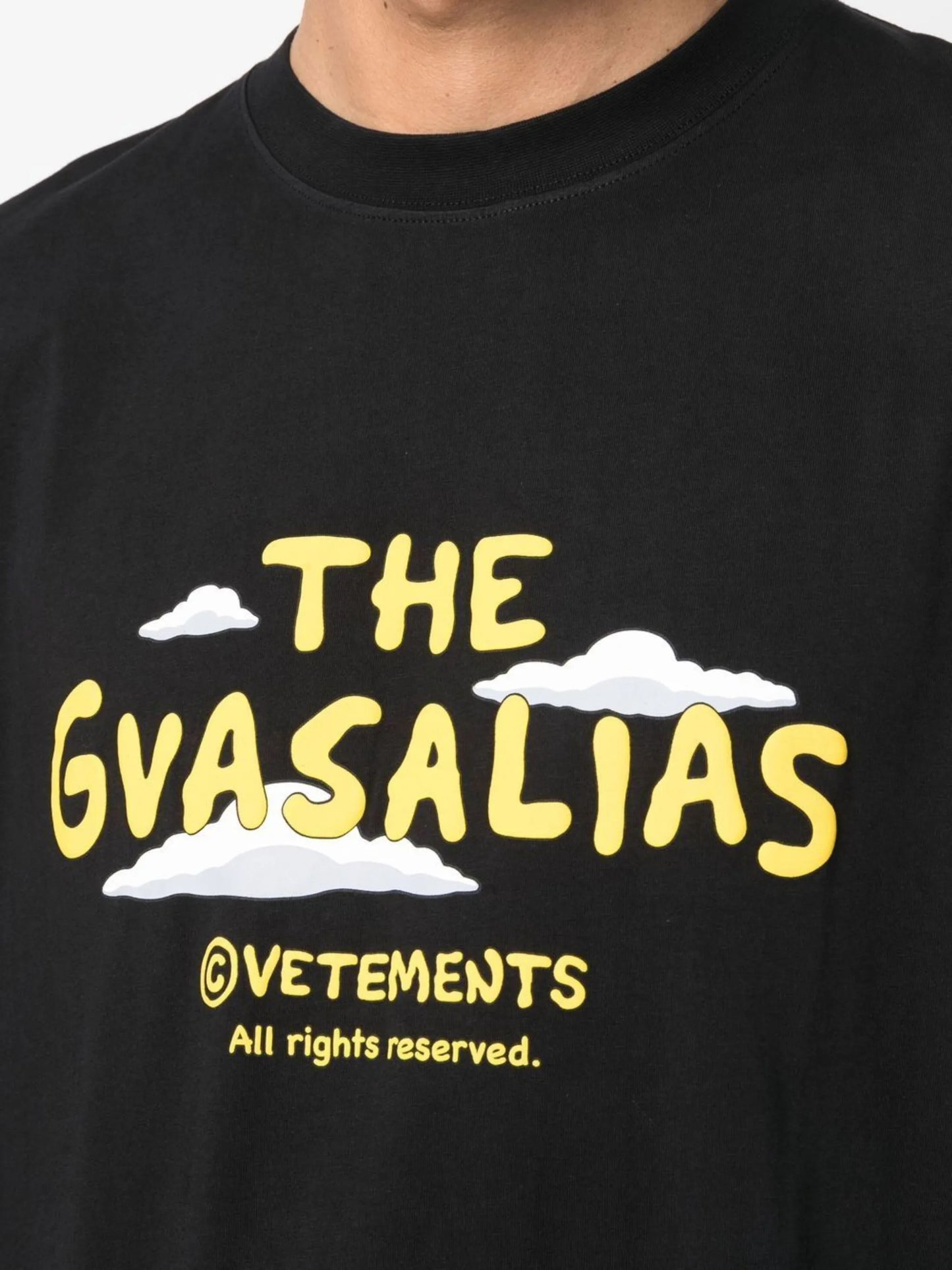 slogan-print T-shirt