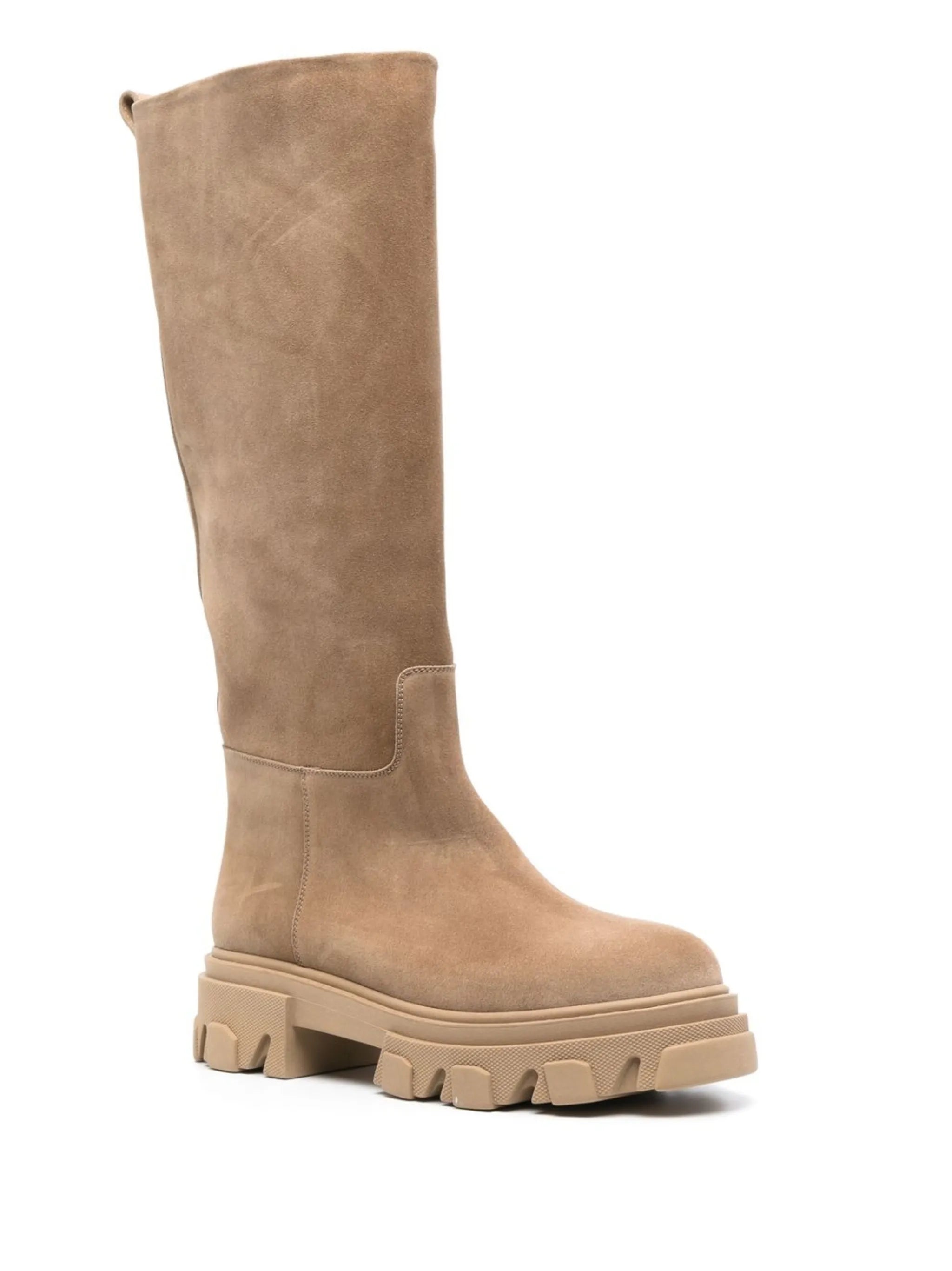 Perni Tubular suede knee-high boots