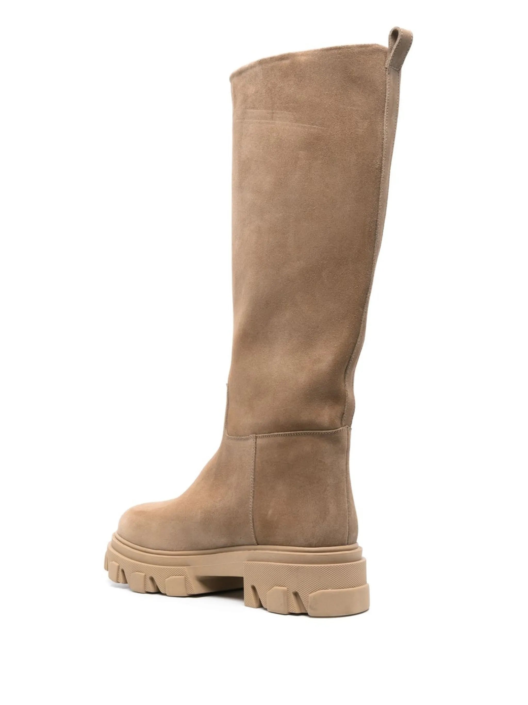 Perni Tubular suede knee-high boots