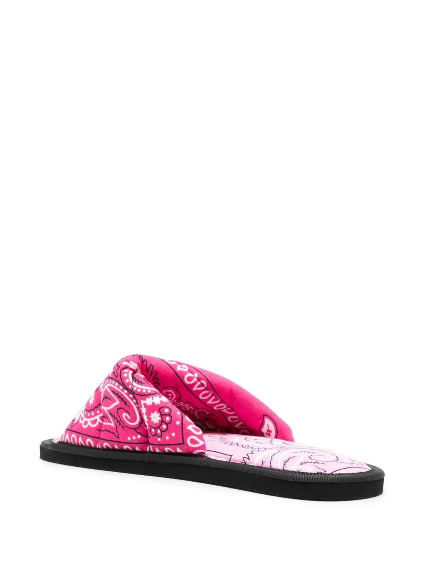 Vegas bandana-print slides