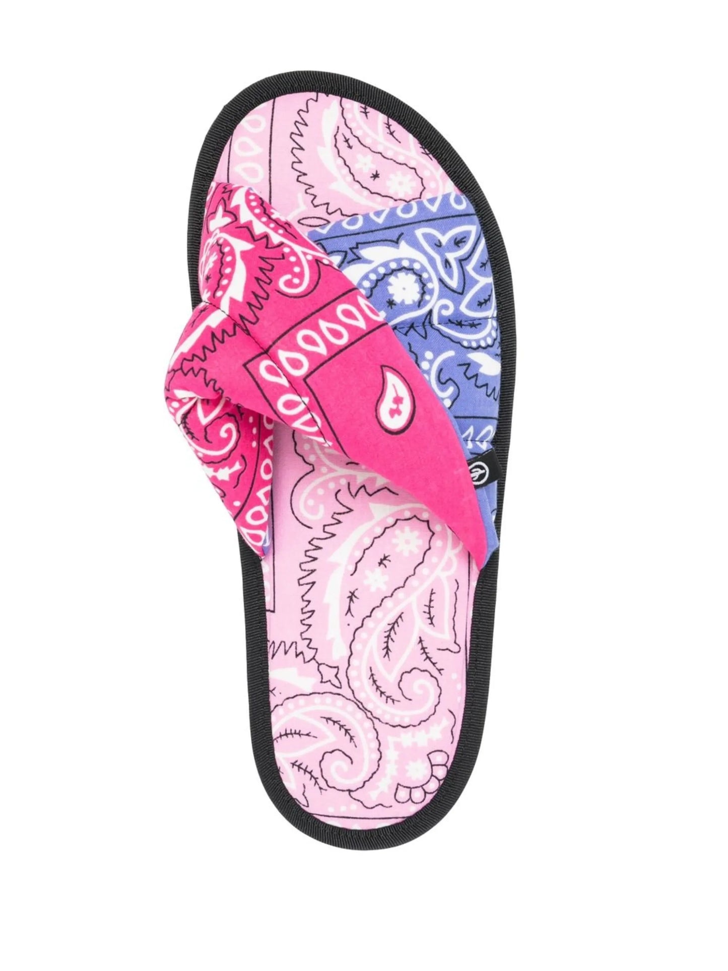 Vegas bandana-print slides