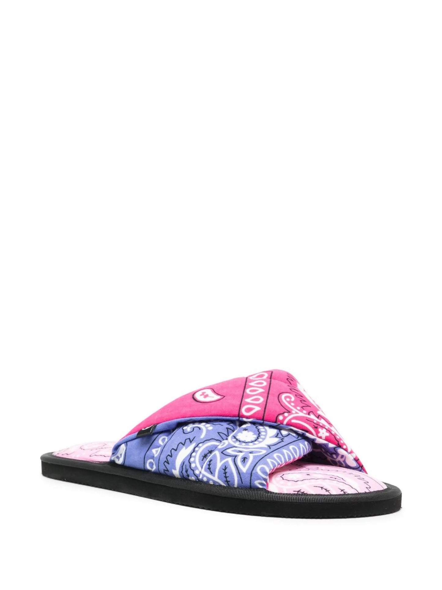Vegas bandana-print slides