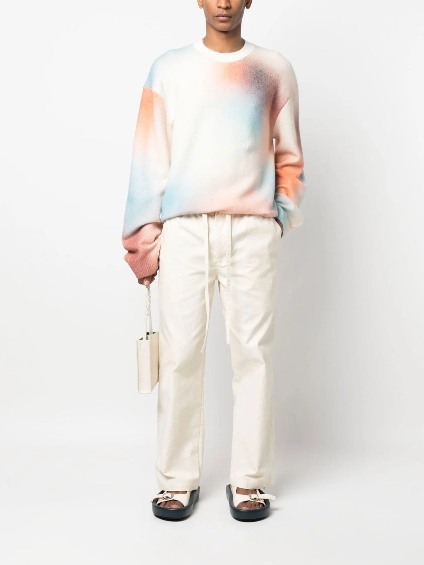 Jetse tie-dye print crew neck sweatshirt
