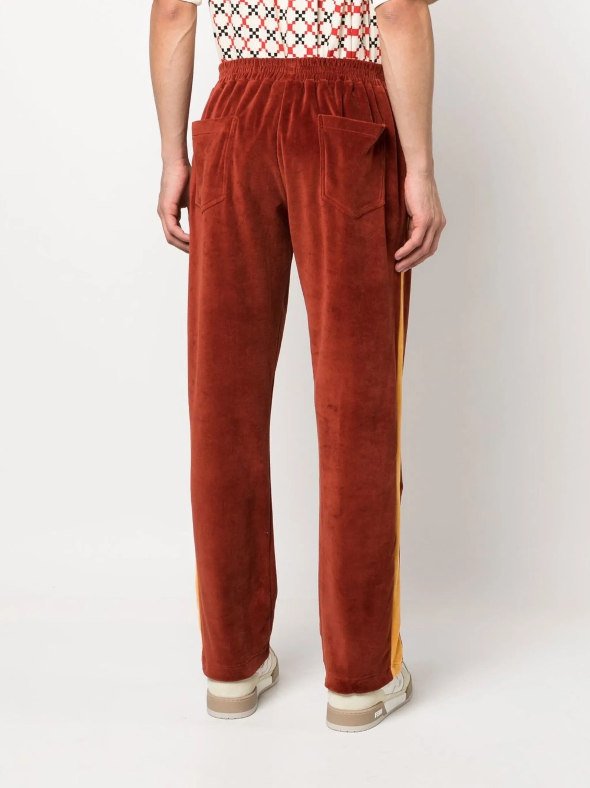 velour track pants