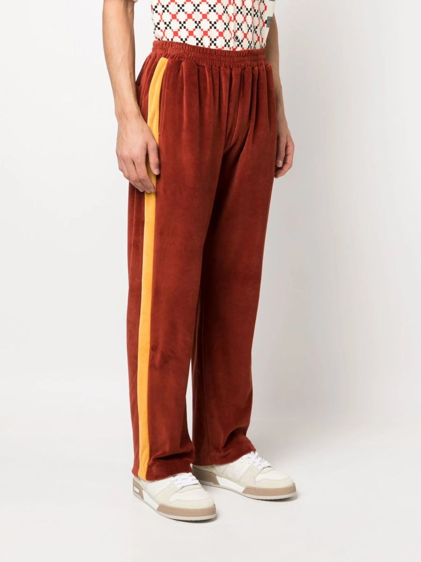 velour track pants