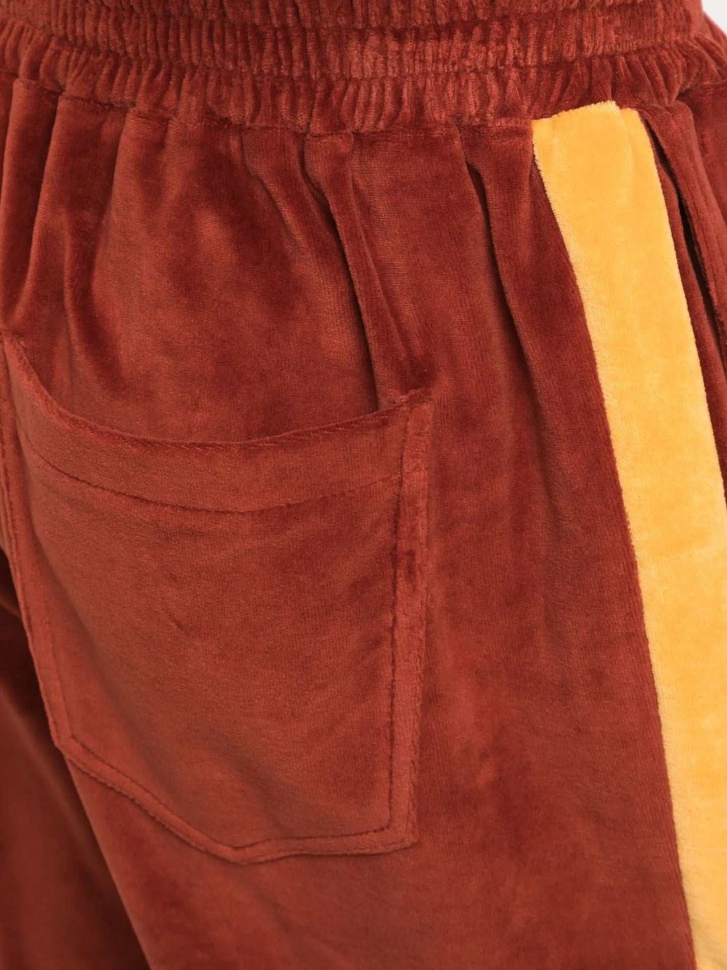 velour track pants