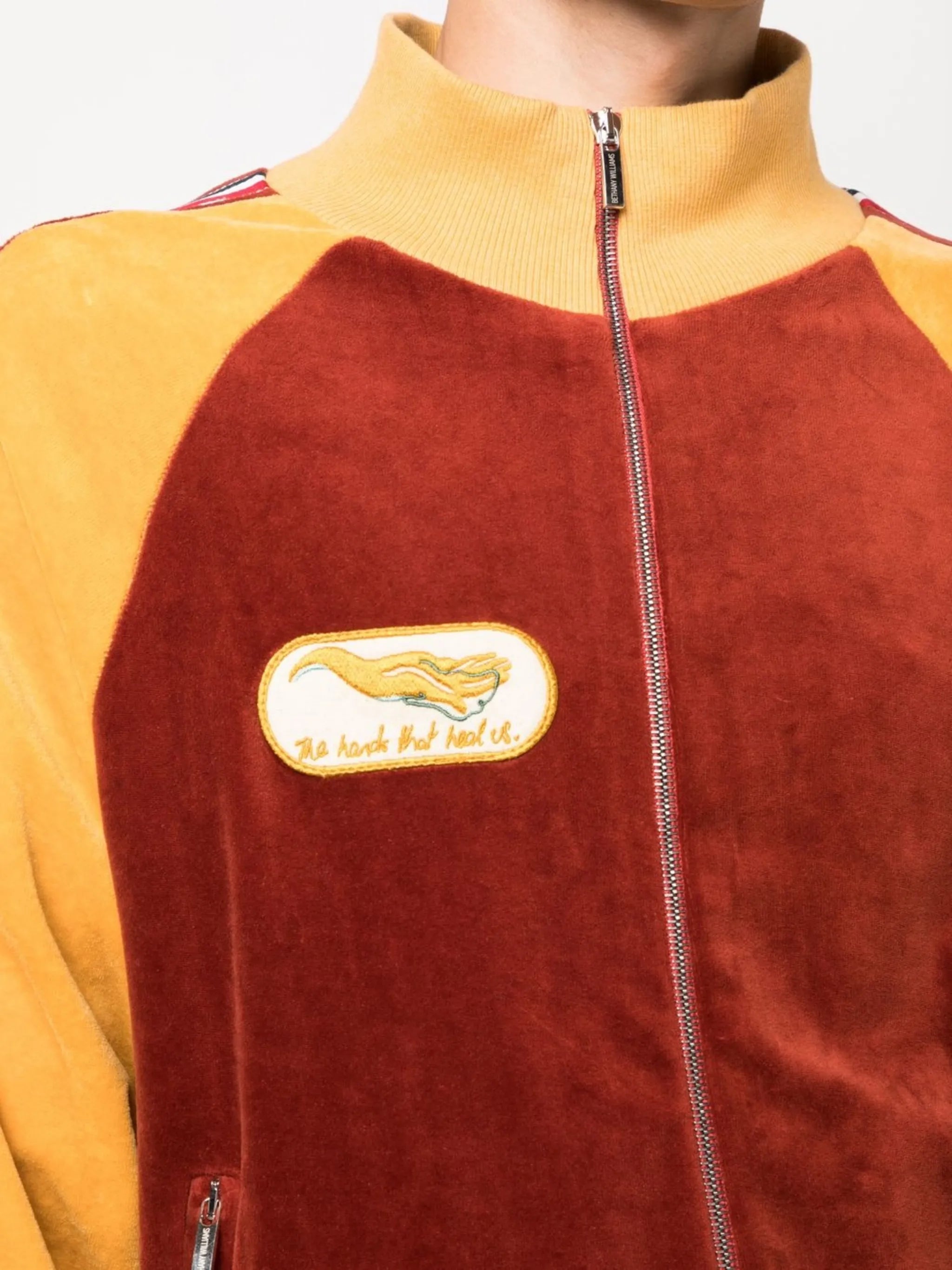 velour track jacket