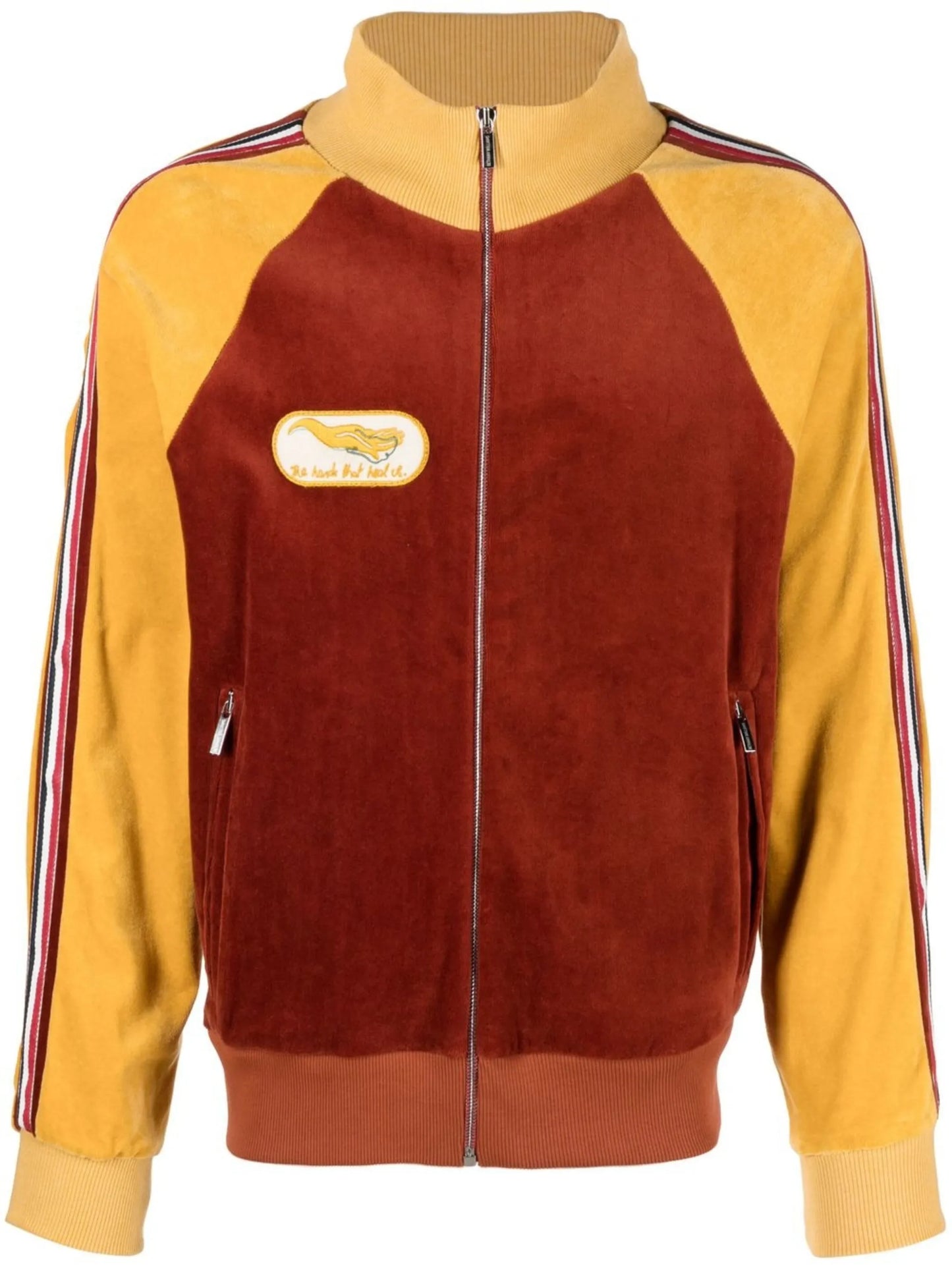 velour track jacket