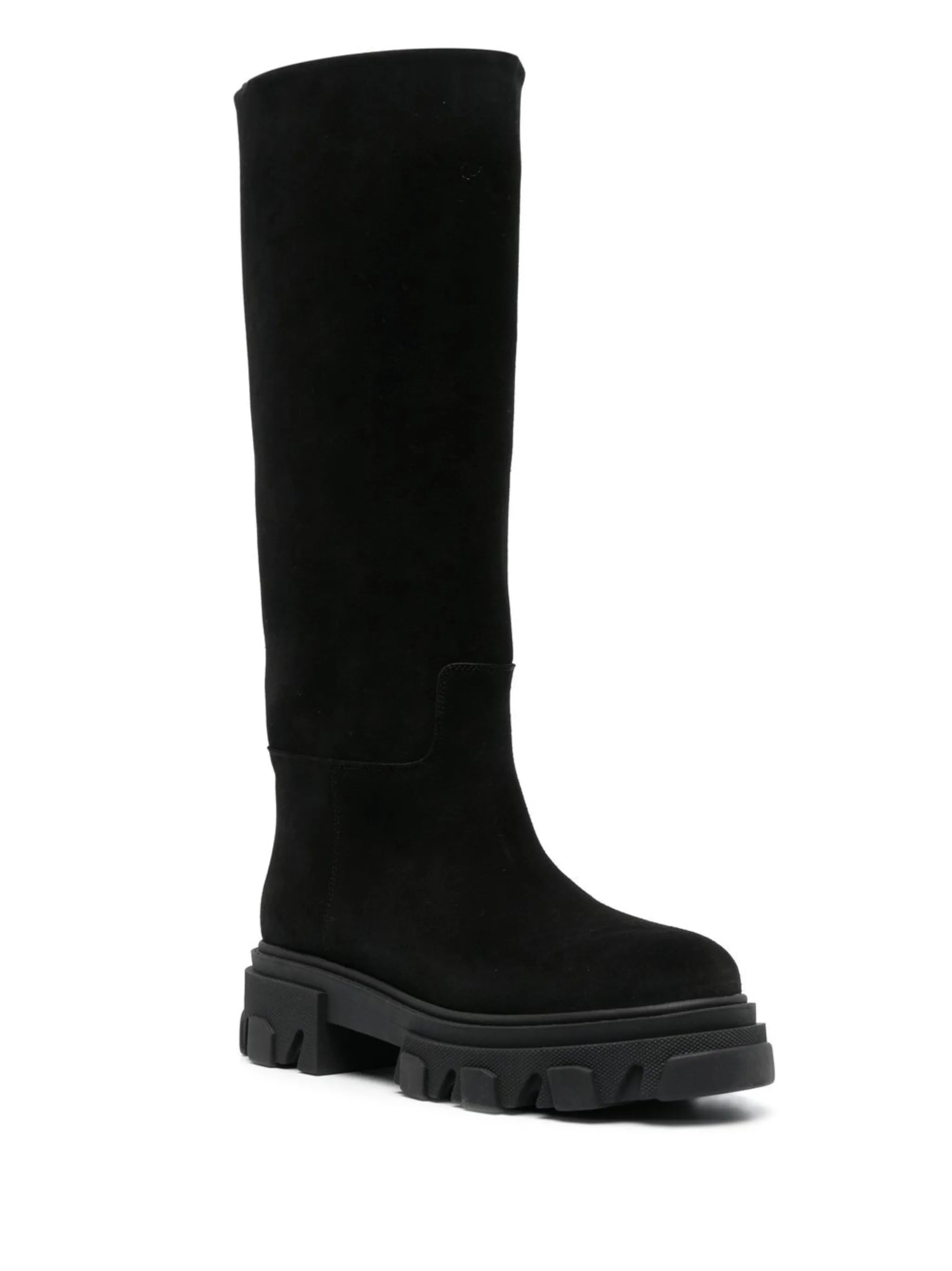 Perni Tubular suede knee-high boots