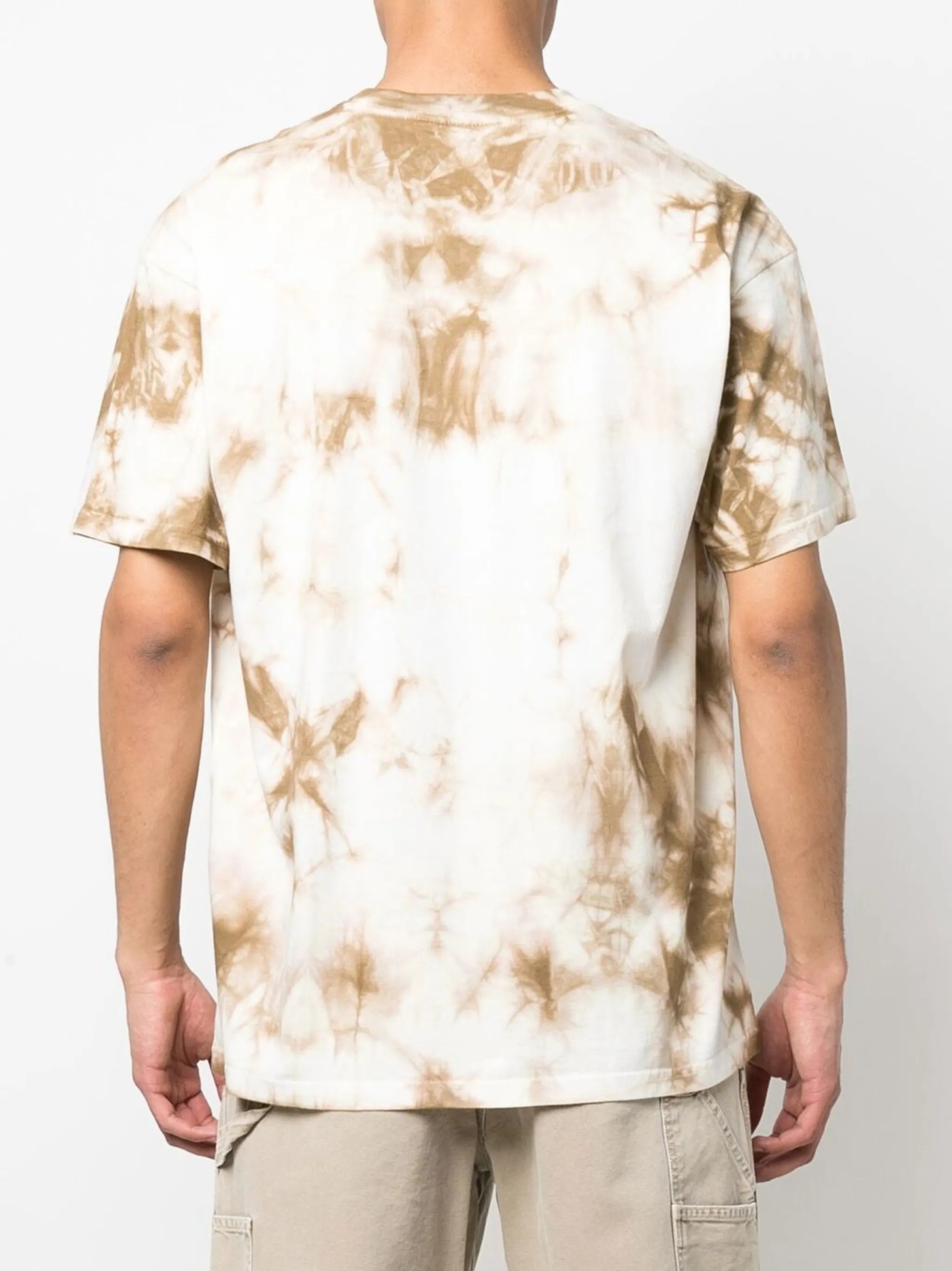 tie-dye logo-print T-shirt