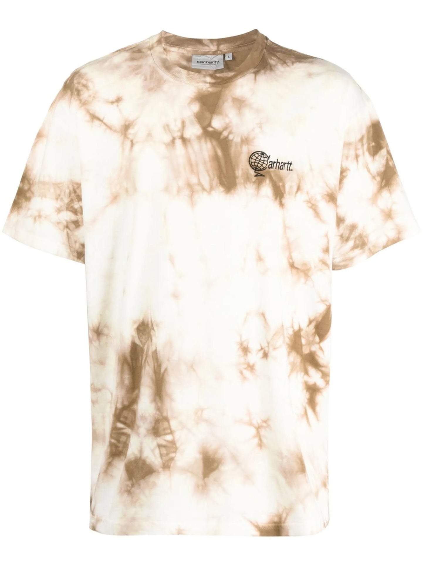 tie-dye logo-print T-shirt