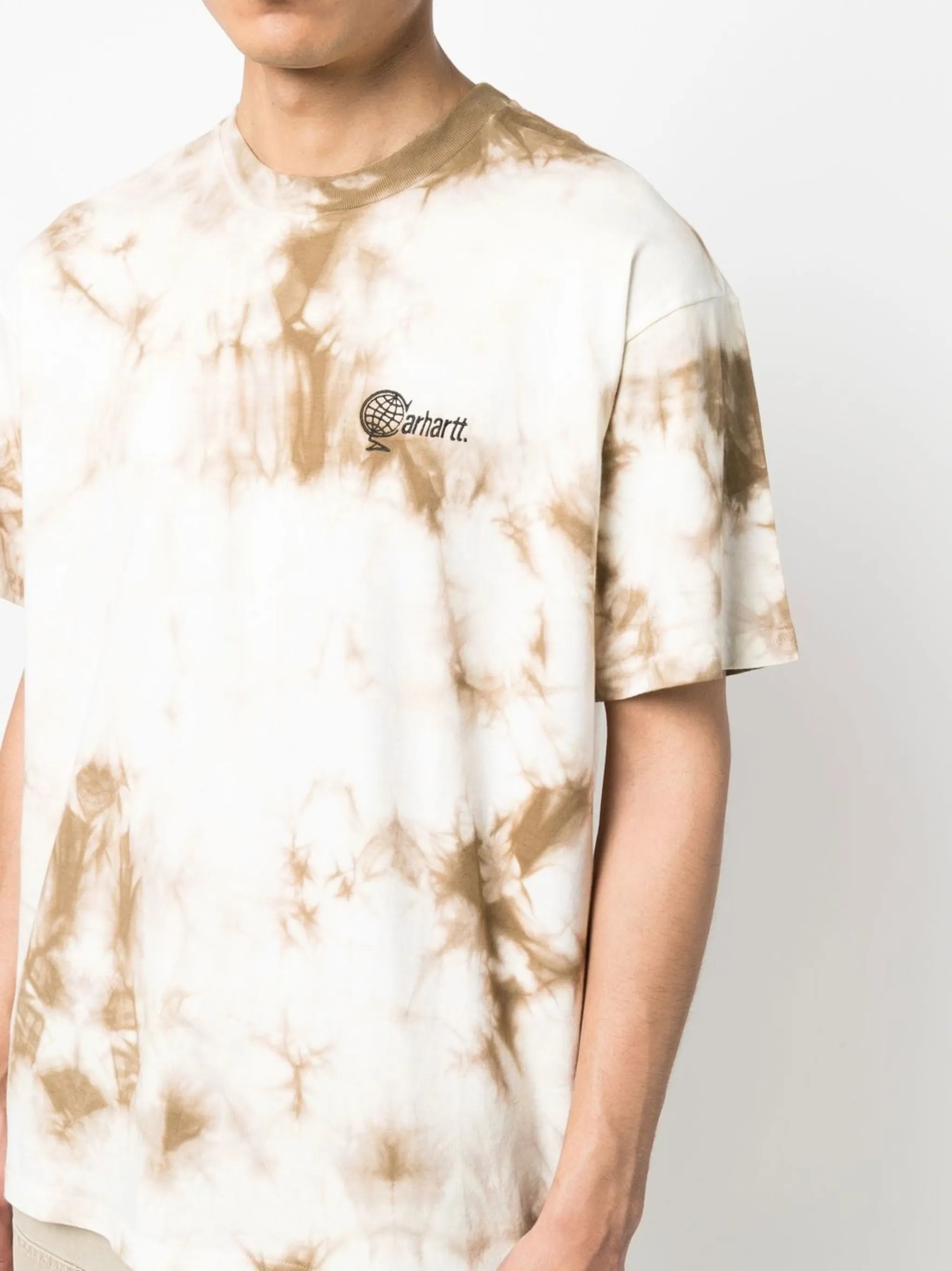 tie-dye logo-print T-shirt