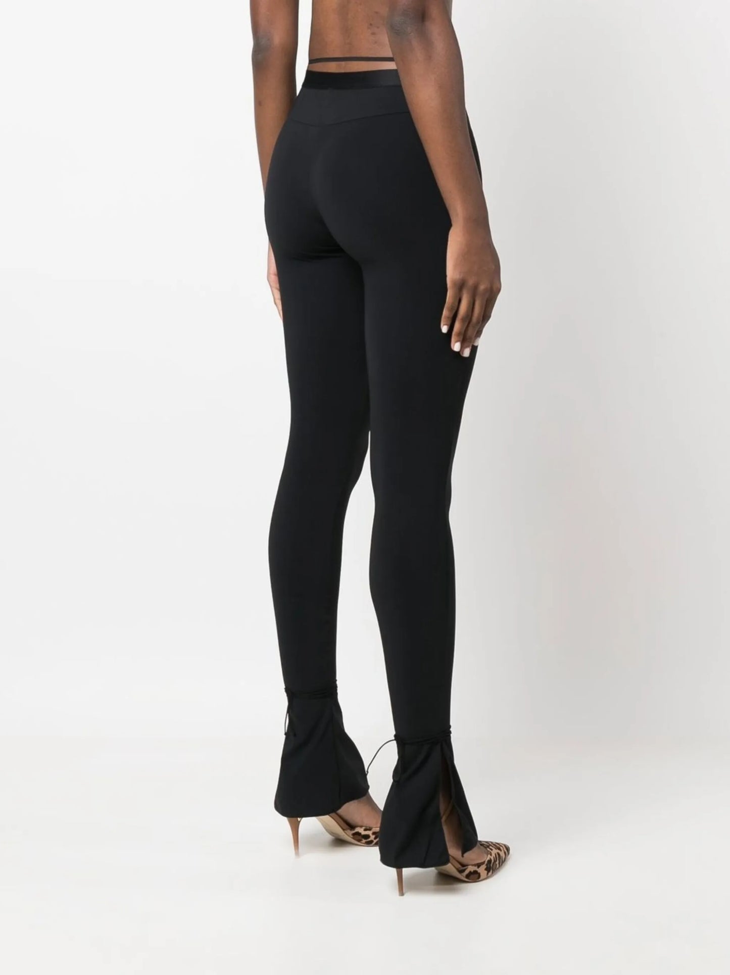 split-hem flared leggings