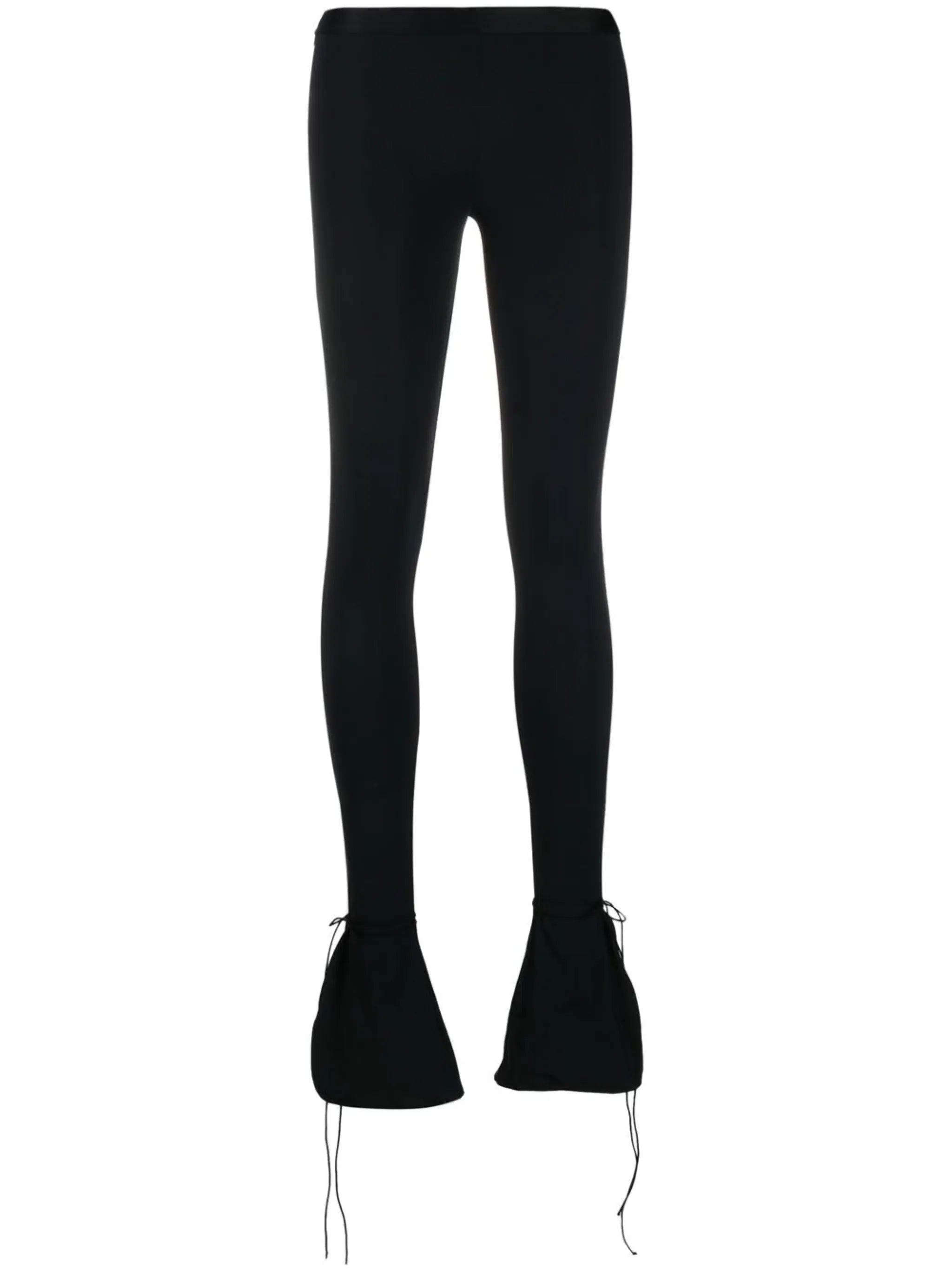 split-hem flared leggings