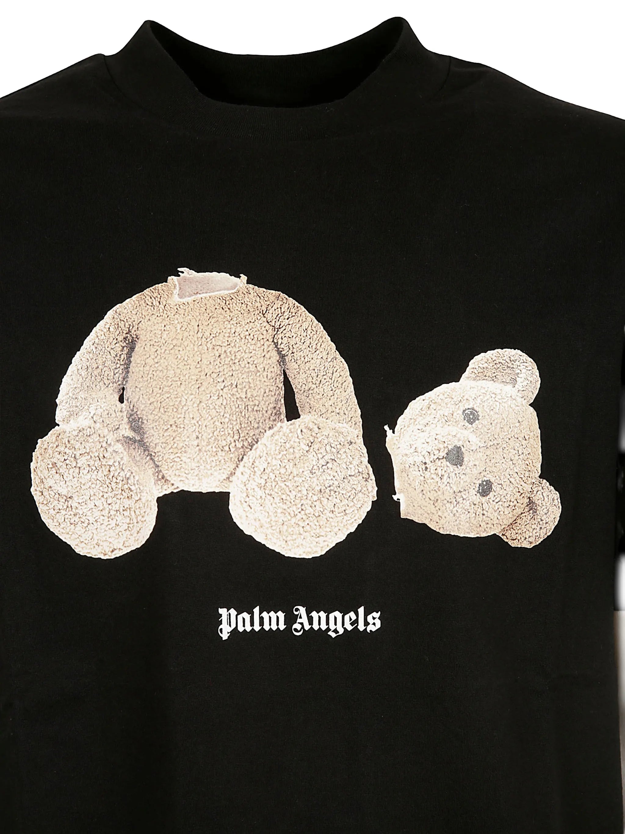 bear-print T-shirt