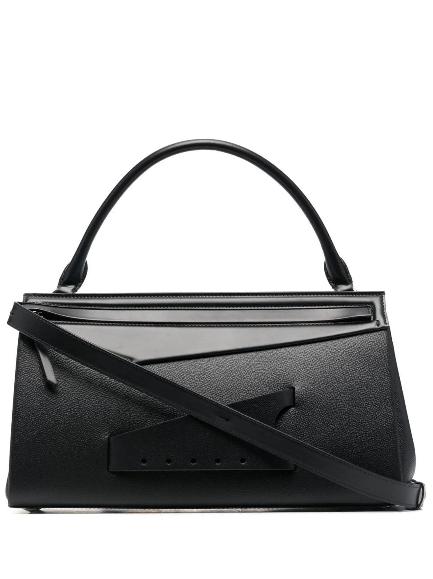 Snatched leather tote bag