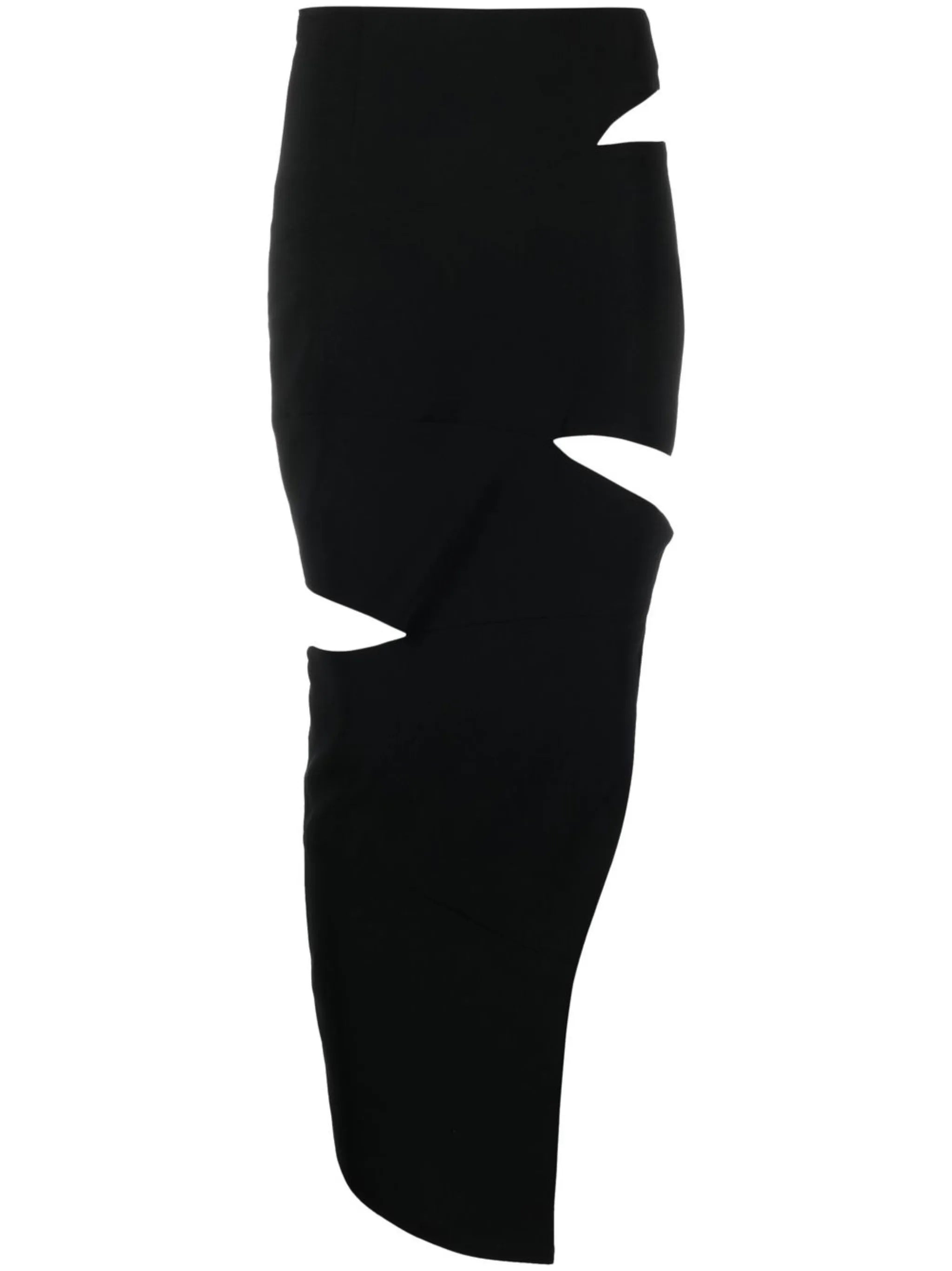 high-waisted cut-out skirt