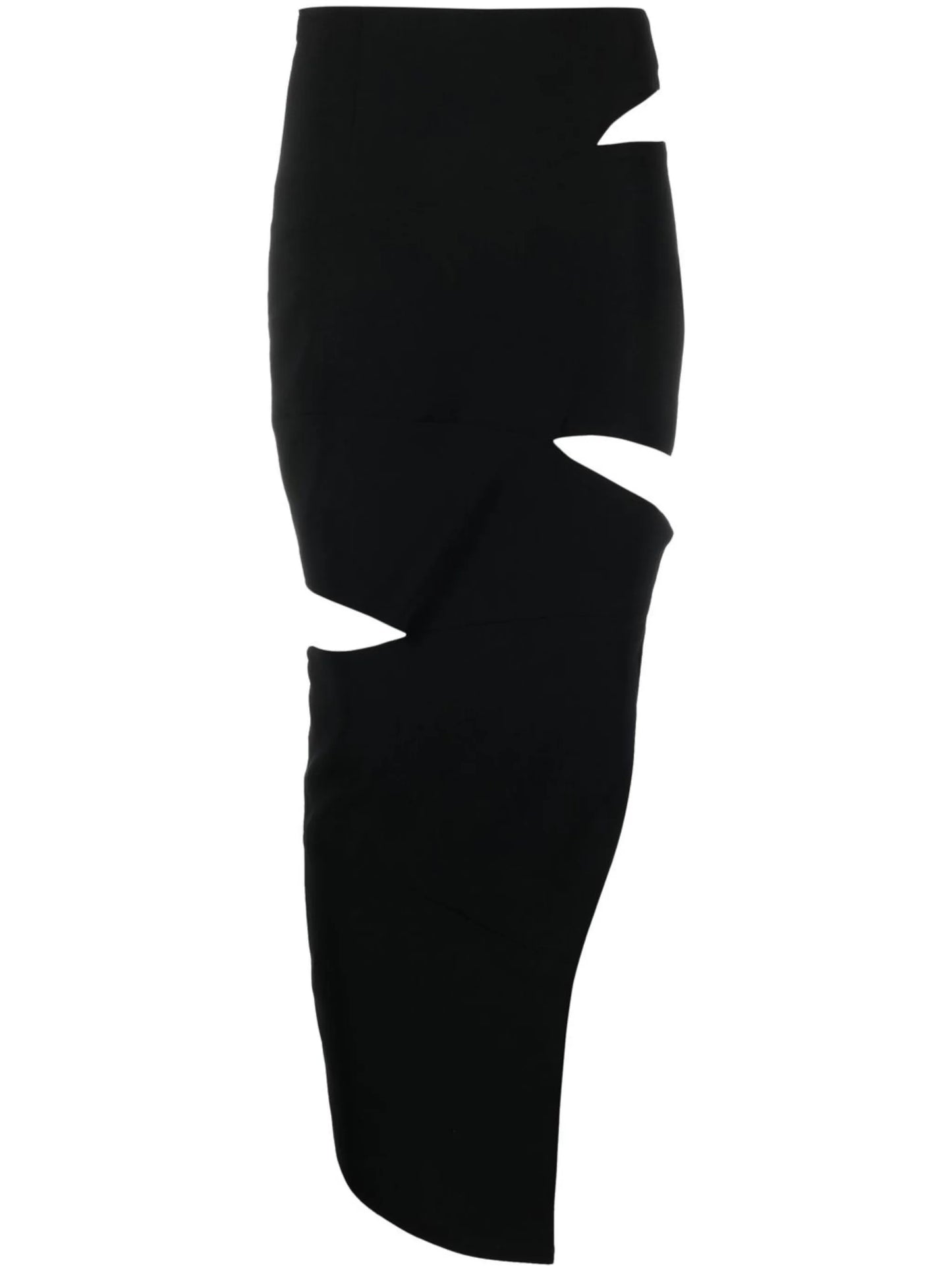 high-waisted cut-out skirt