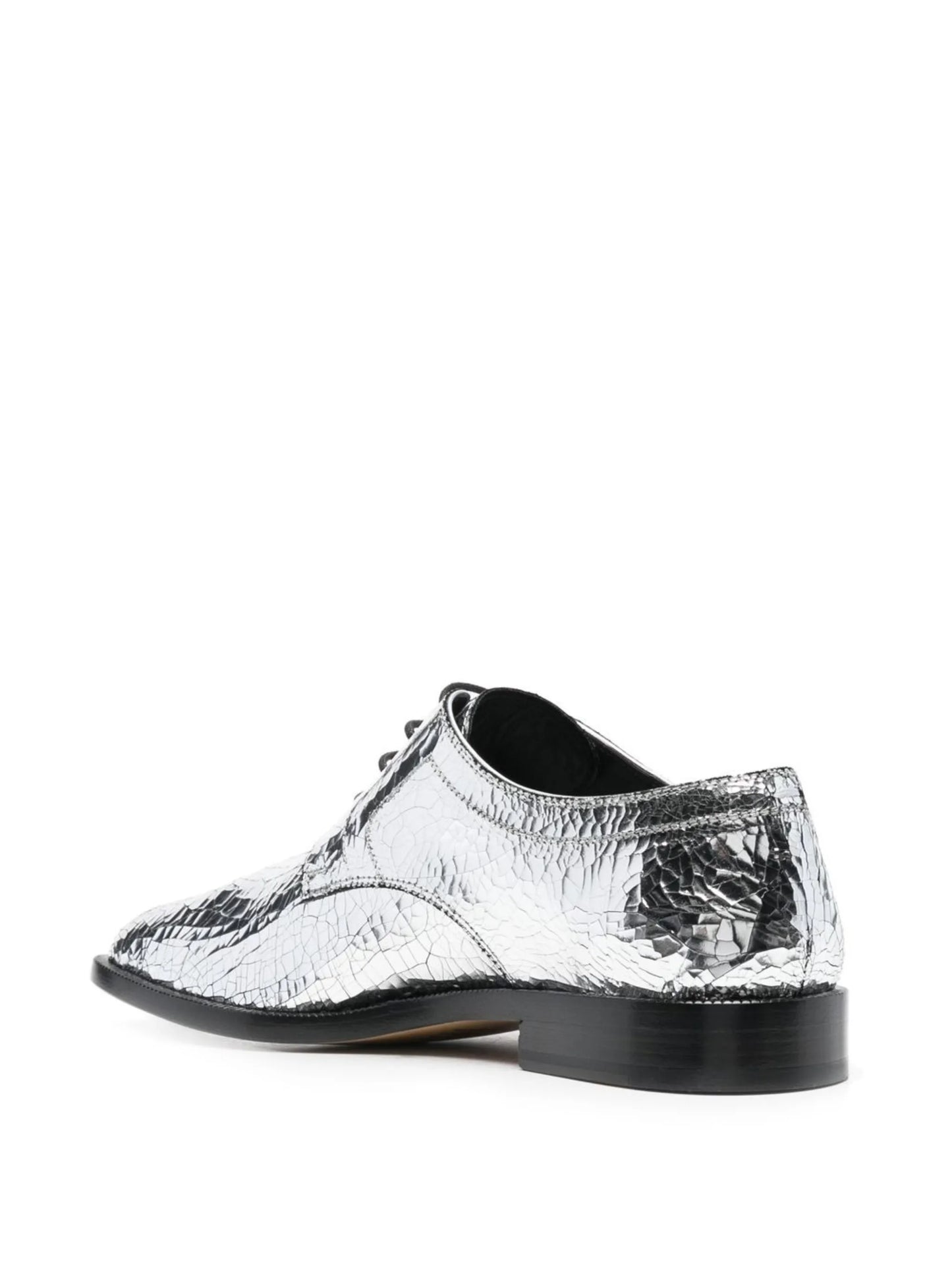 Tabi mirror-effect lace-up brogues