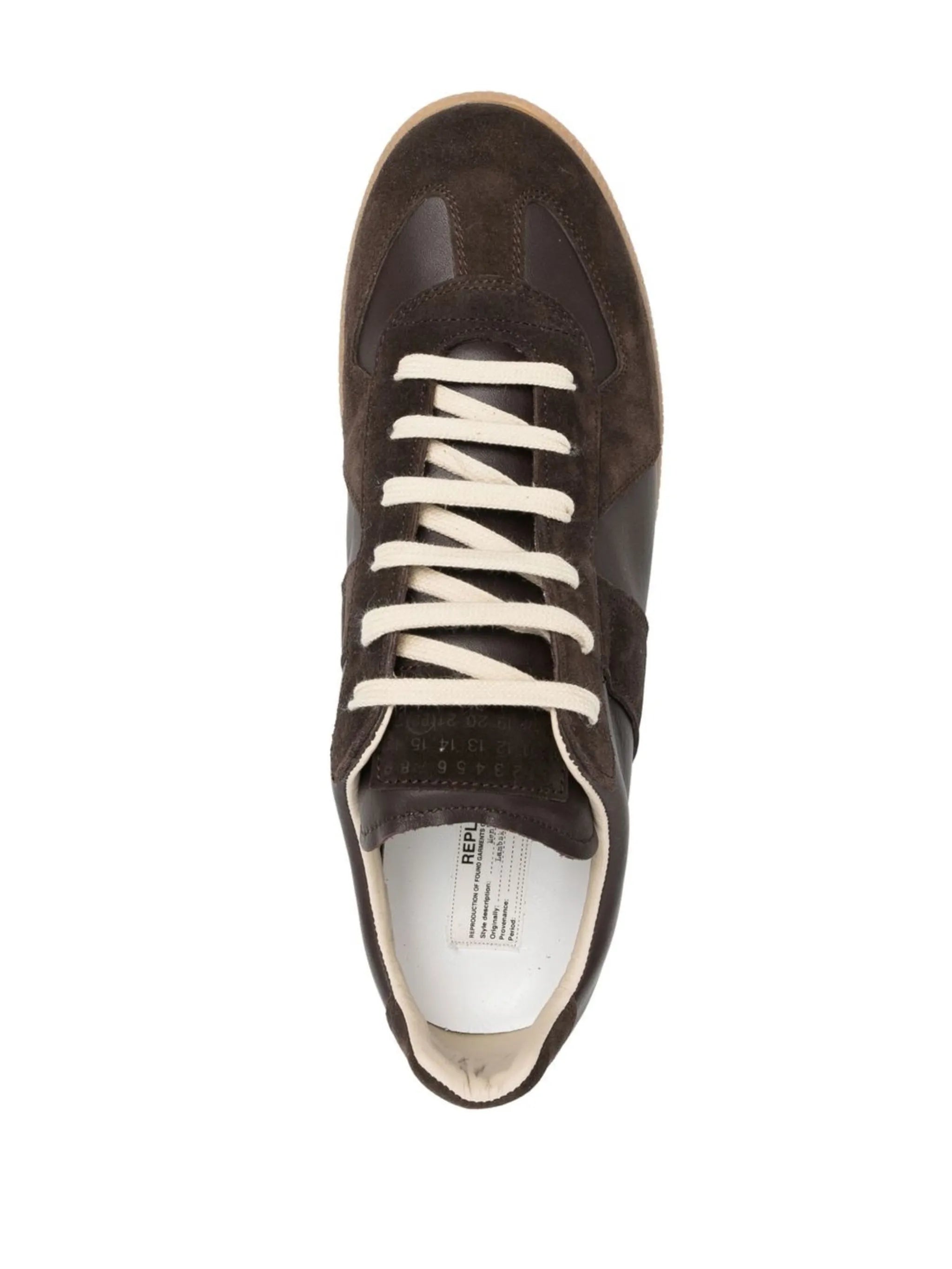 Replica low-top leather sneakers
