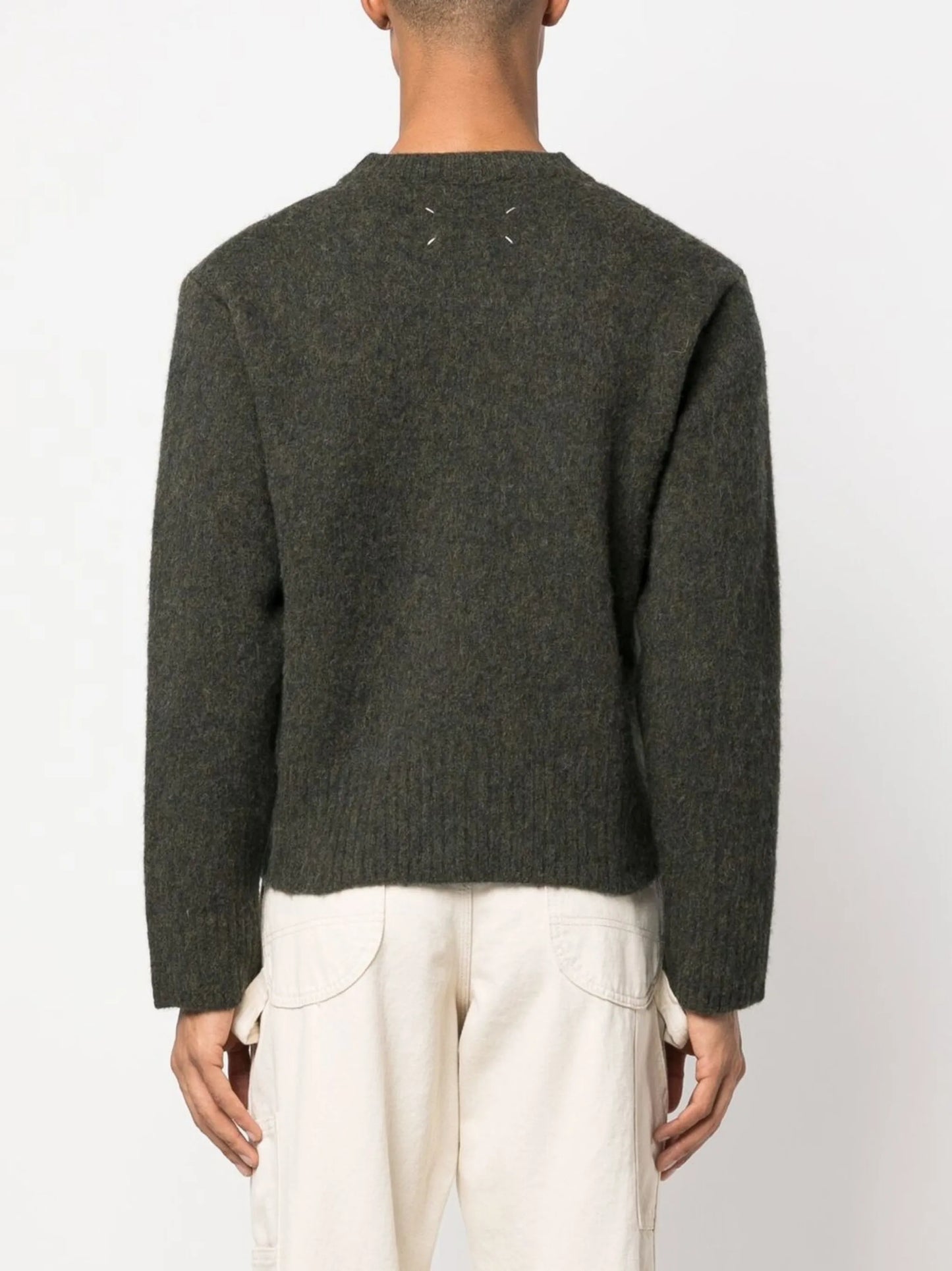 V-neck wool jumper