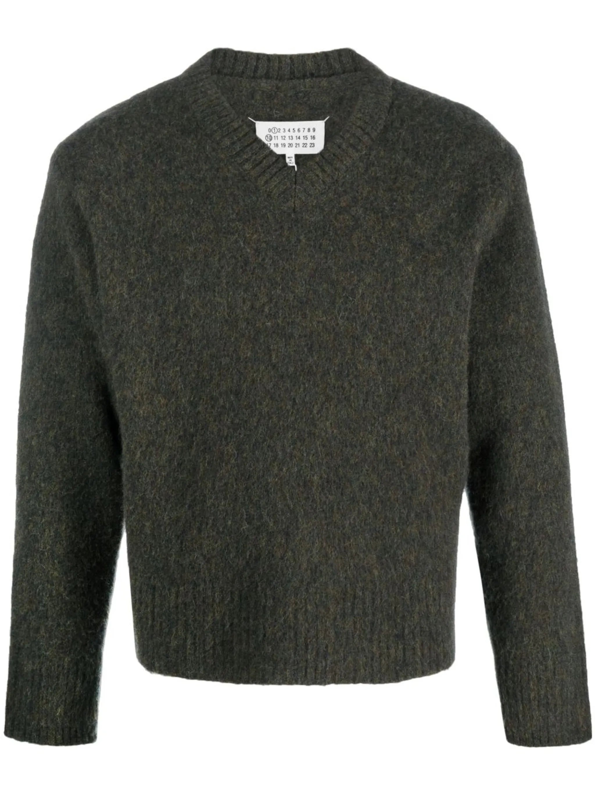 V-neck wool jumper