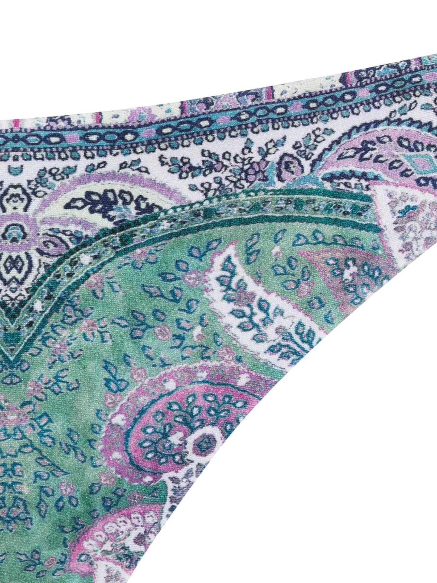paisley-print wrap-around swimsuit